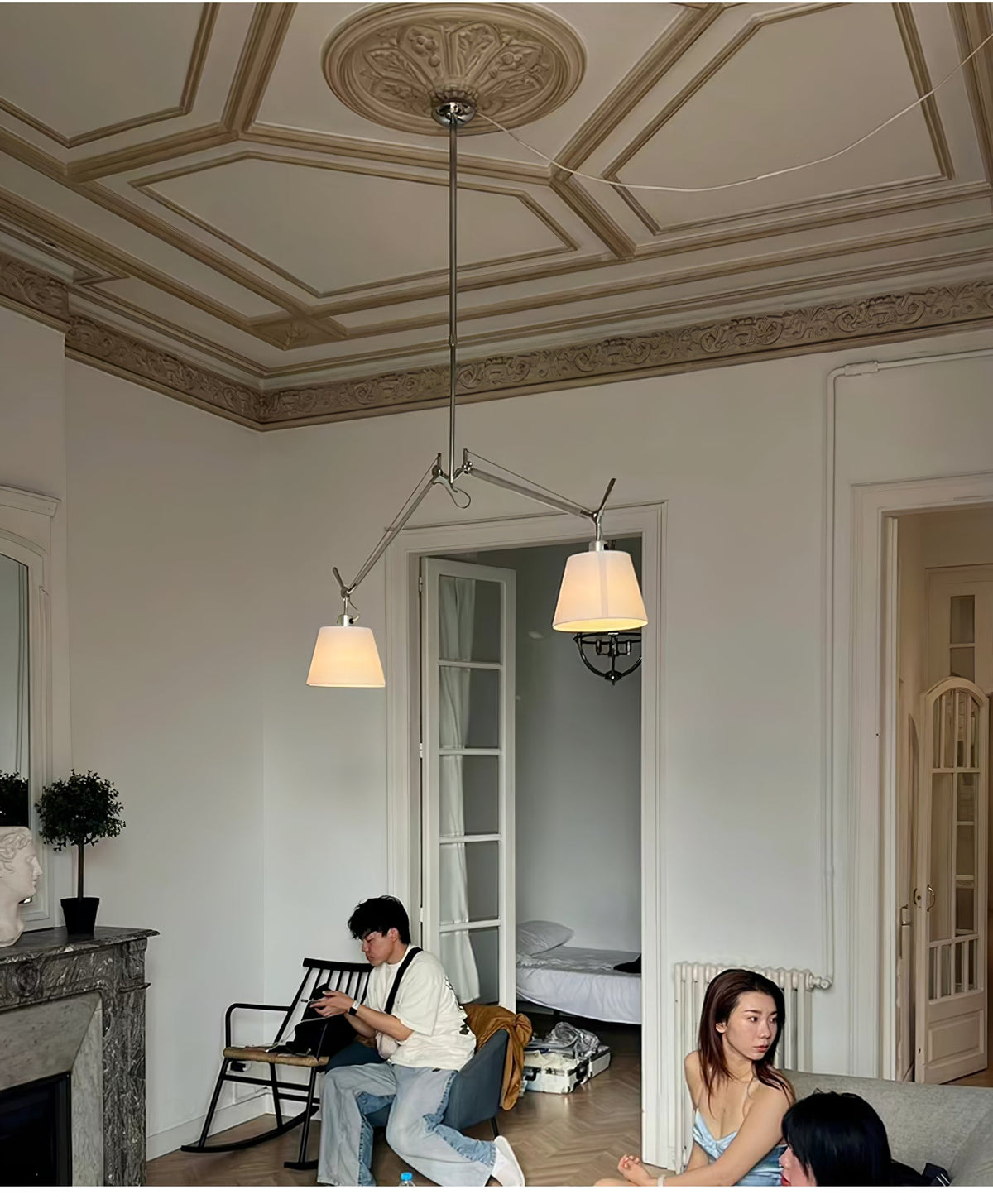 Evmirion Premium Elegance Shade Fabric Pendant Lamp