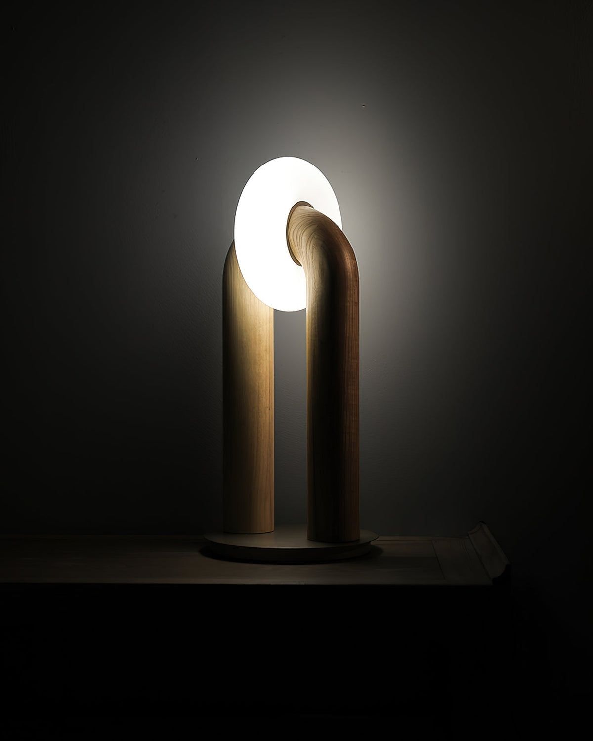 Raelix Wood Vintage Table Lamp