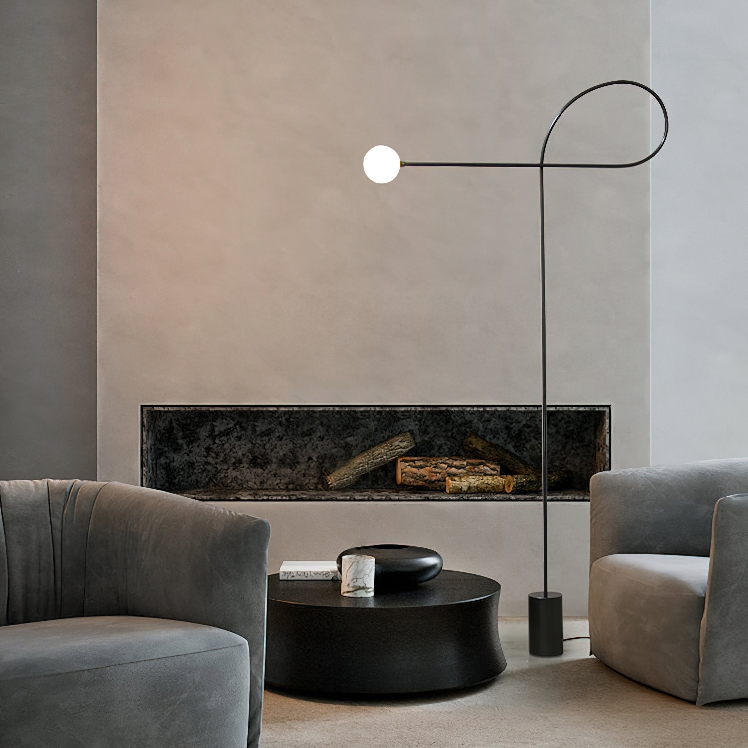 Zanoril Sculptural Floor Lamp