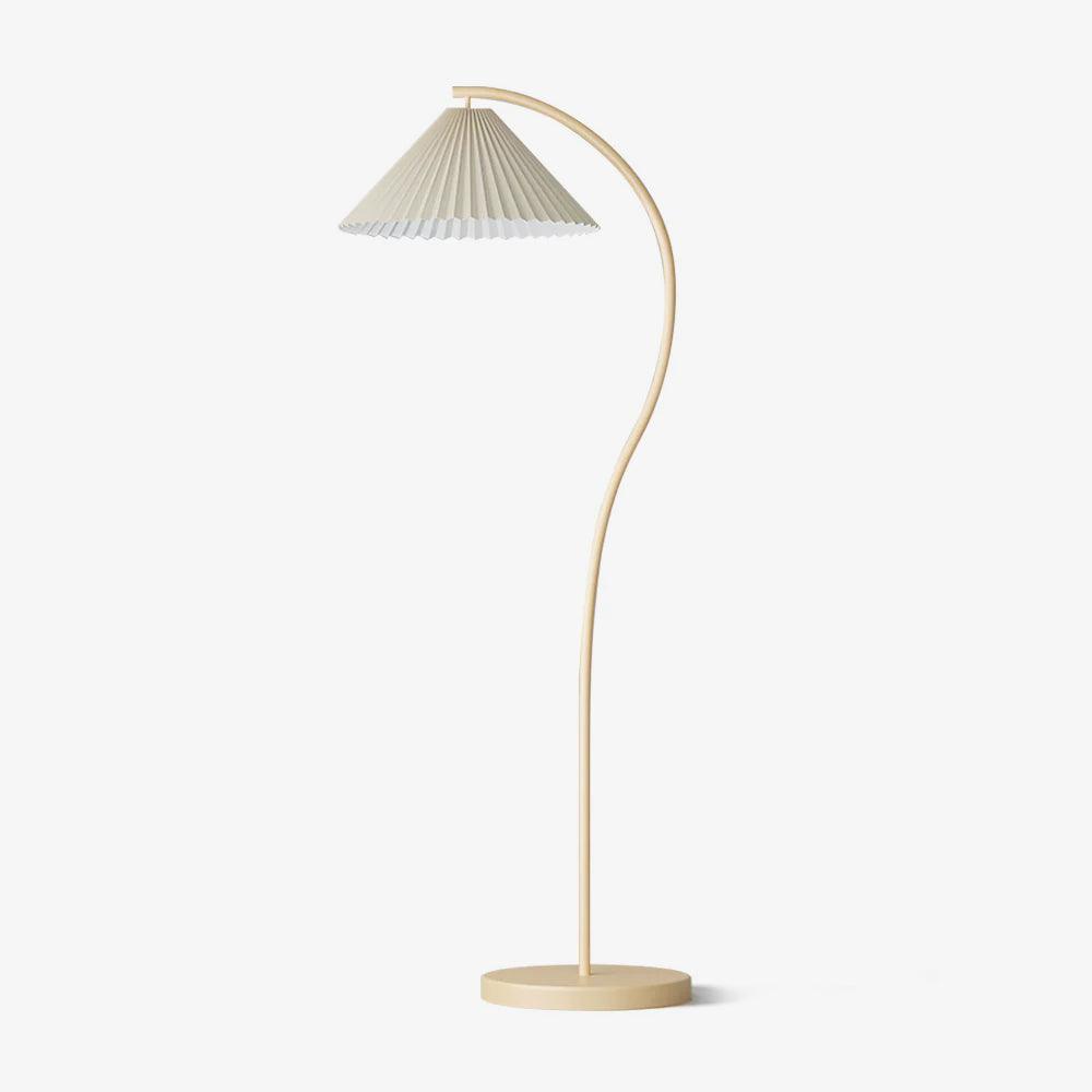Mytalil Modern Curved Fabric Floor Lamp