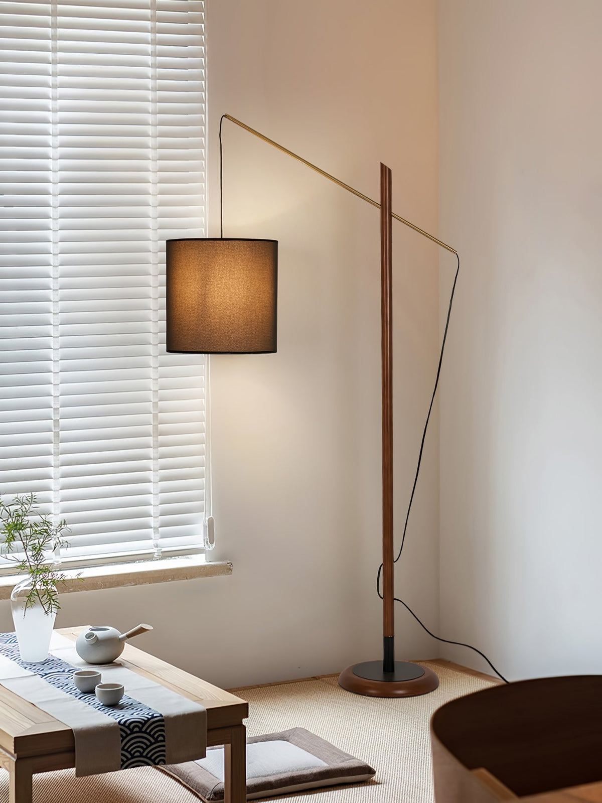 Nyvariol Minimalist Wood Floor Lamp
