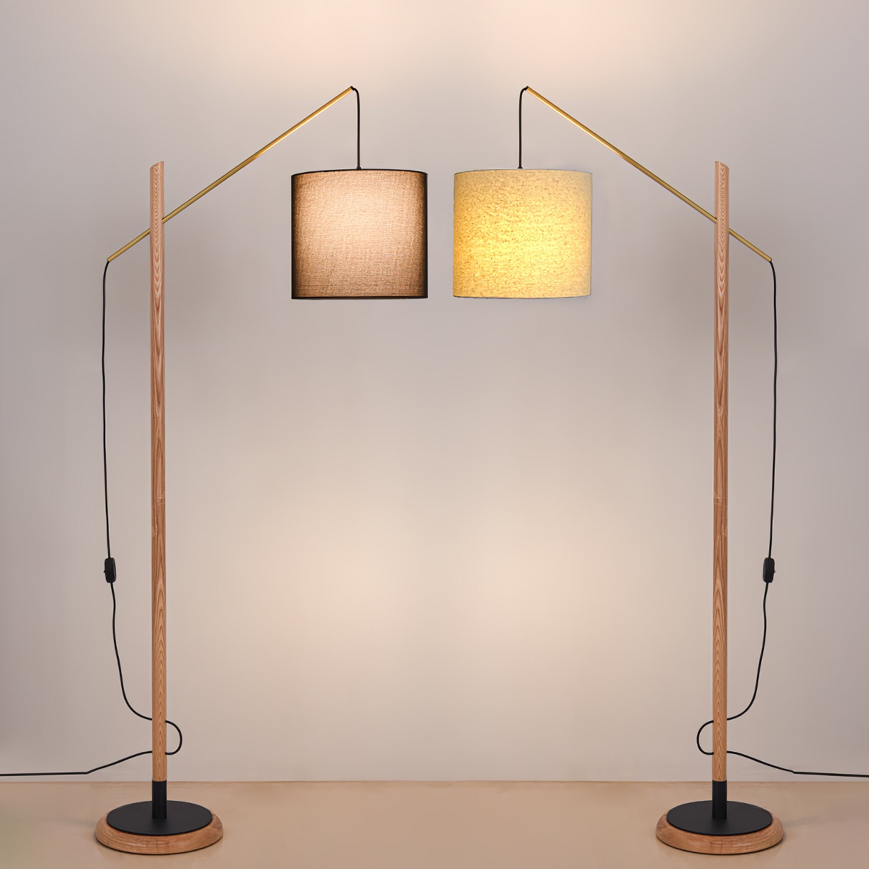 Nyvariol Minimalist Wood Floor Lamp