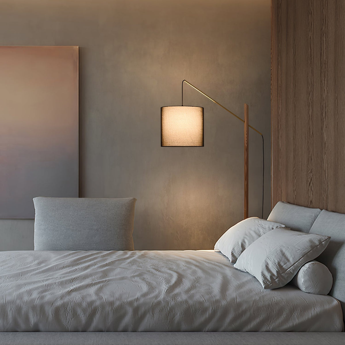 Nyvariol Minimalist Wood Floor Lamp