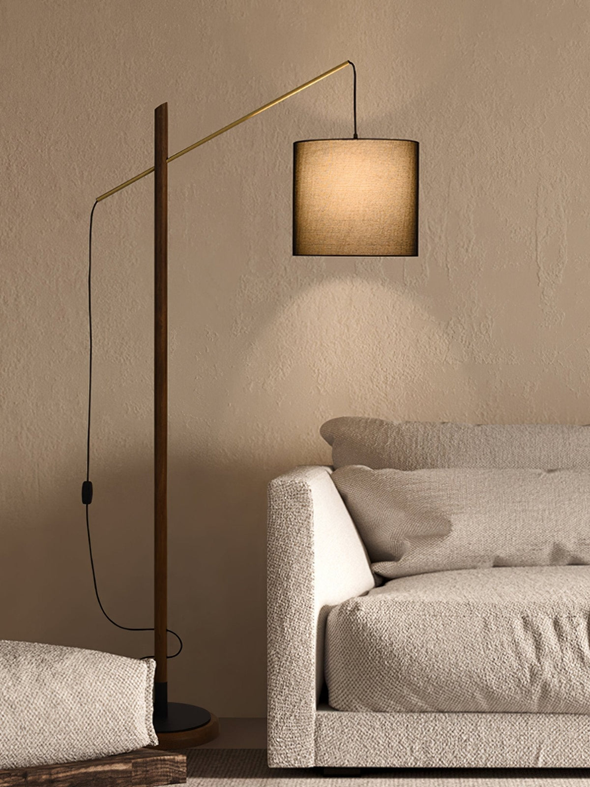 Nyvariol Minimalist Wood Floor Lamp