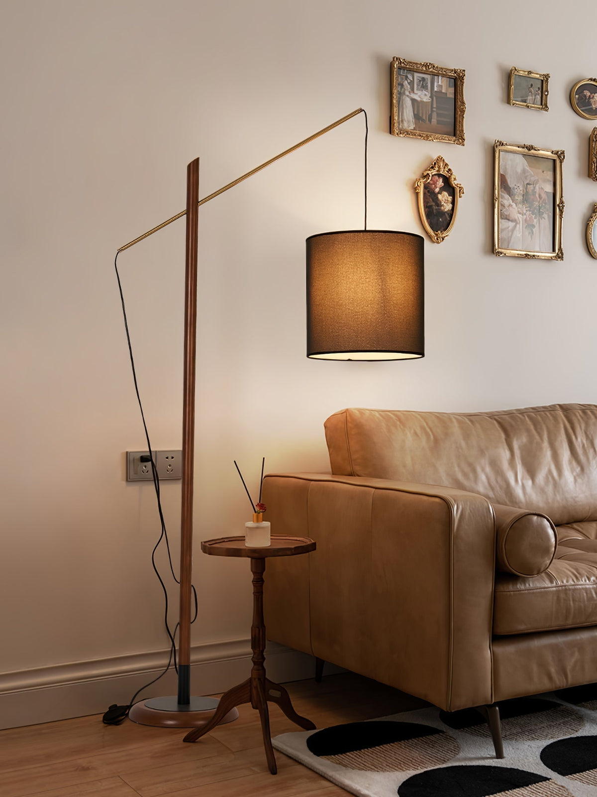 Nyvariol Minimalist Wood Floor Lamp