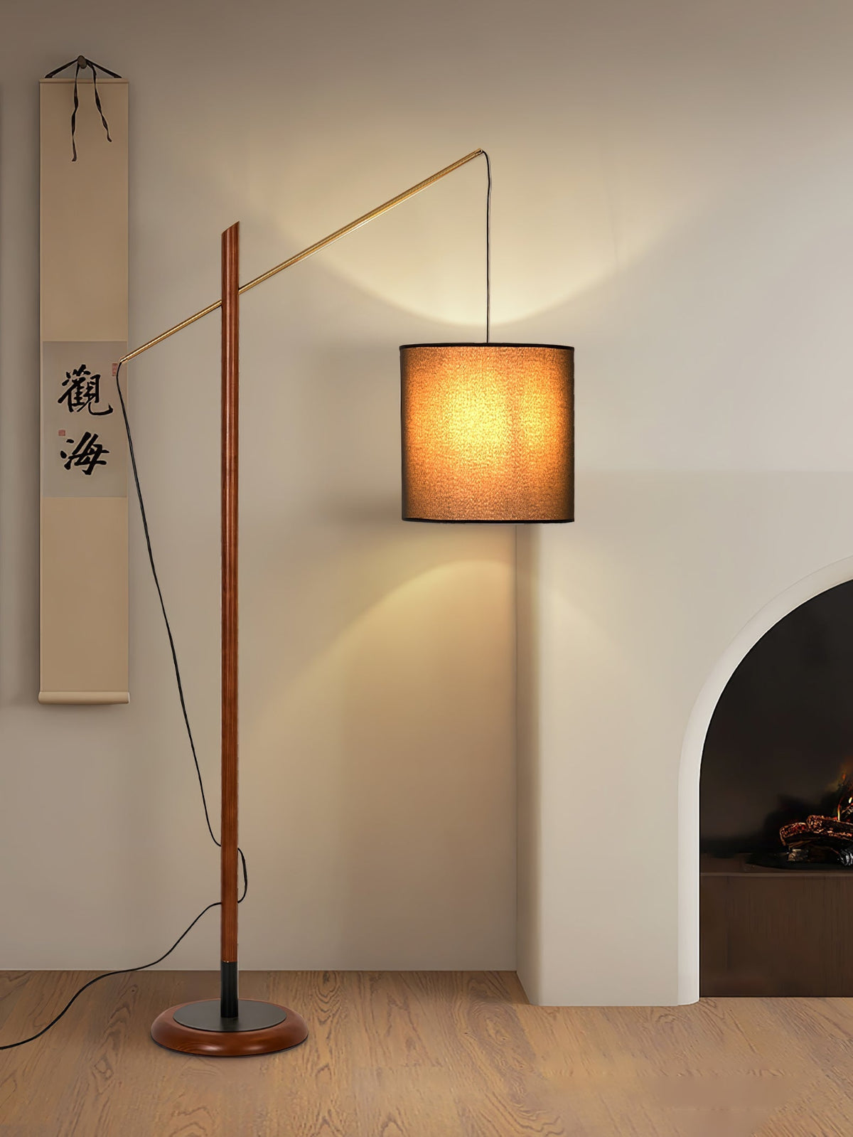 Nyvariol Minimalist Wood Floor Lamp