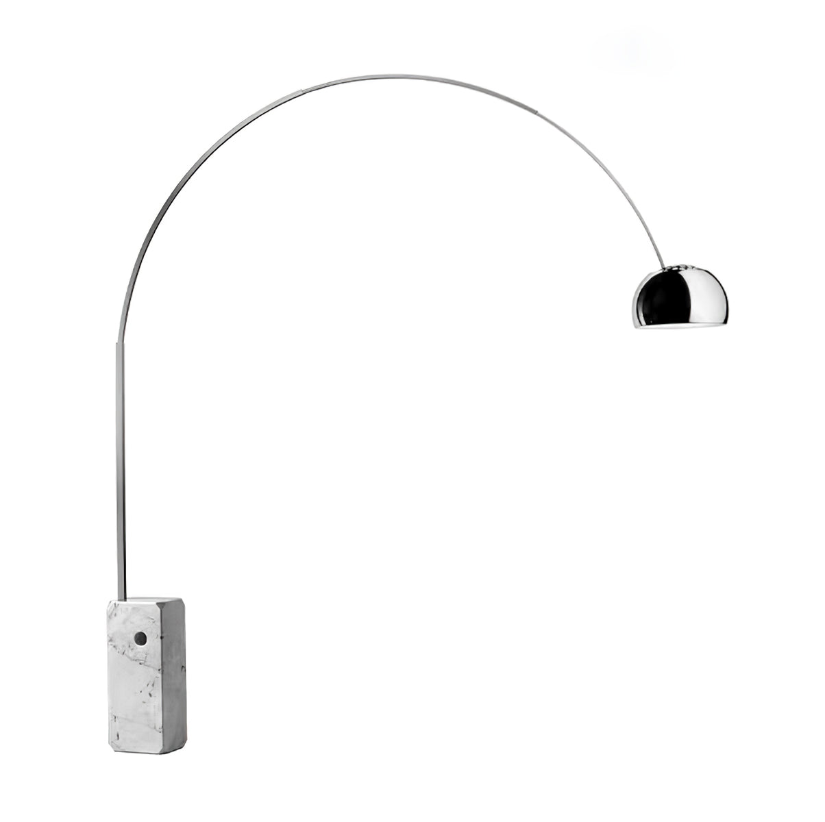 Alevra Steel Marble Floor Lamp