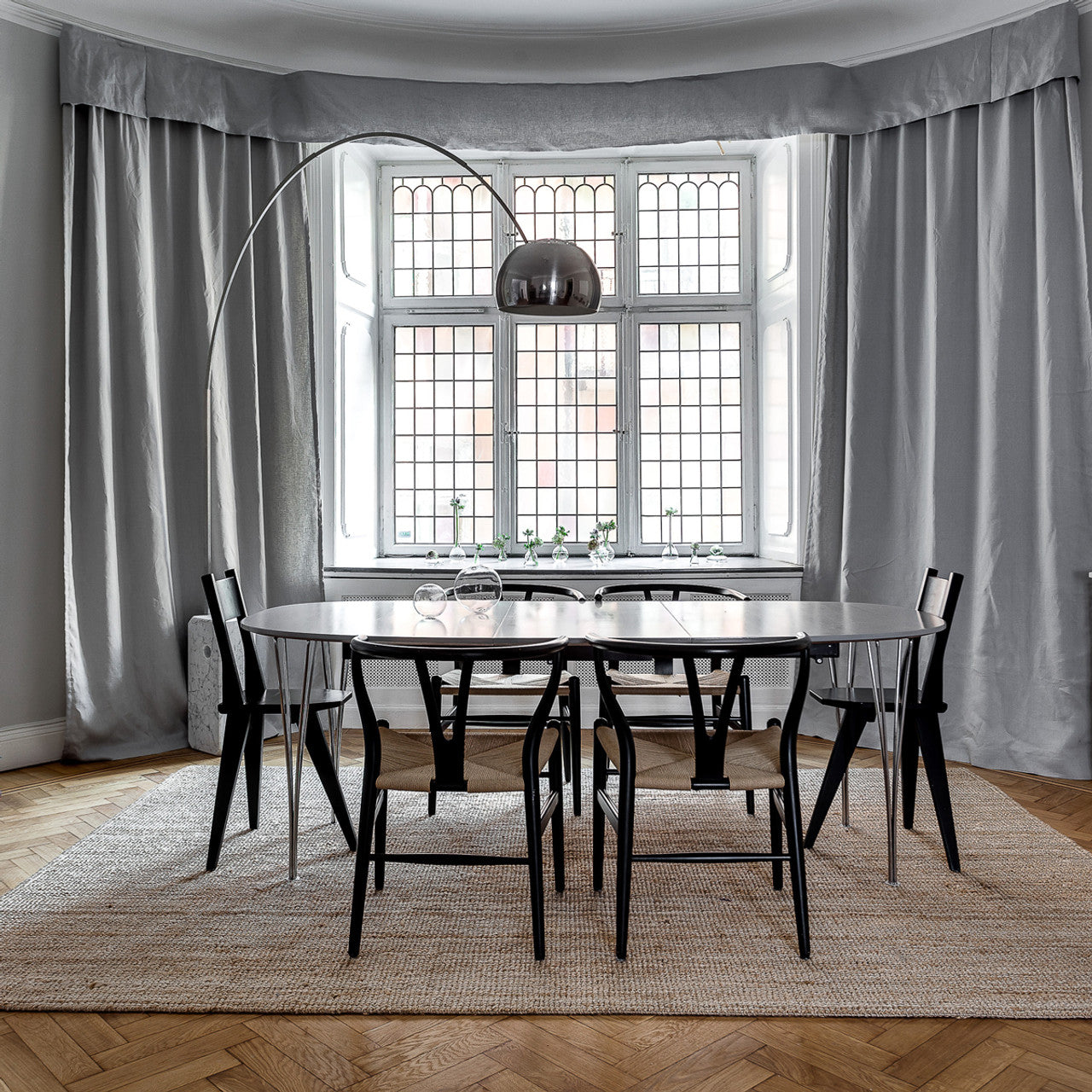 Alevra Steel Marble Floor Lamp