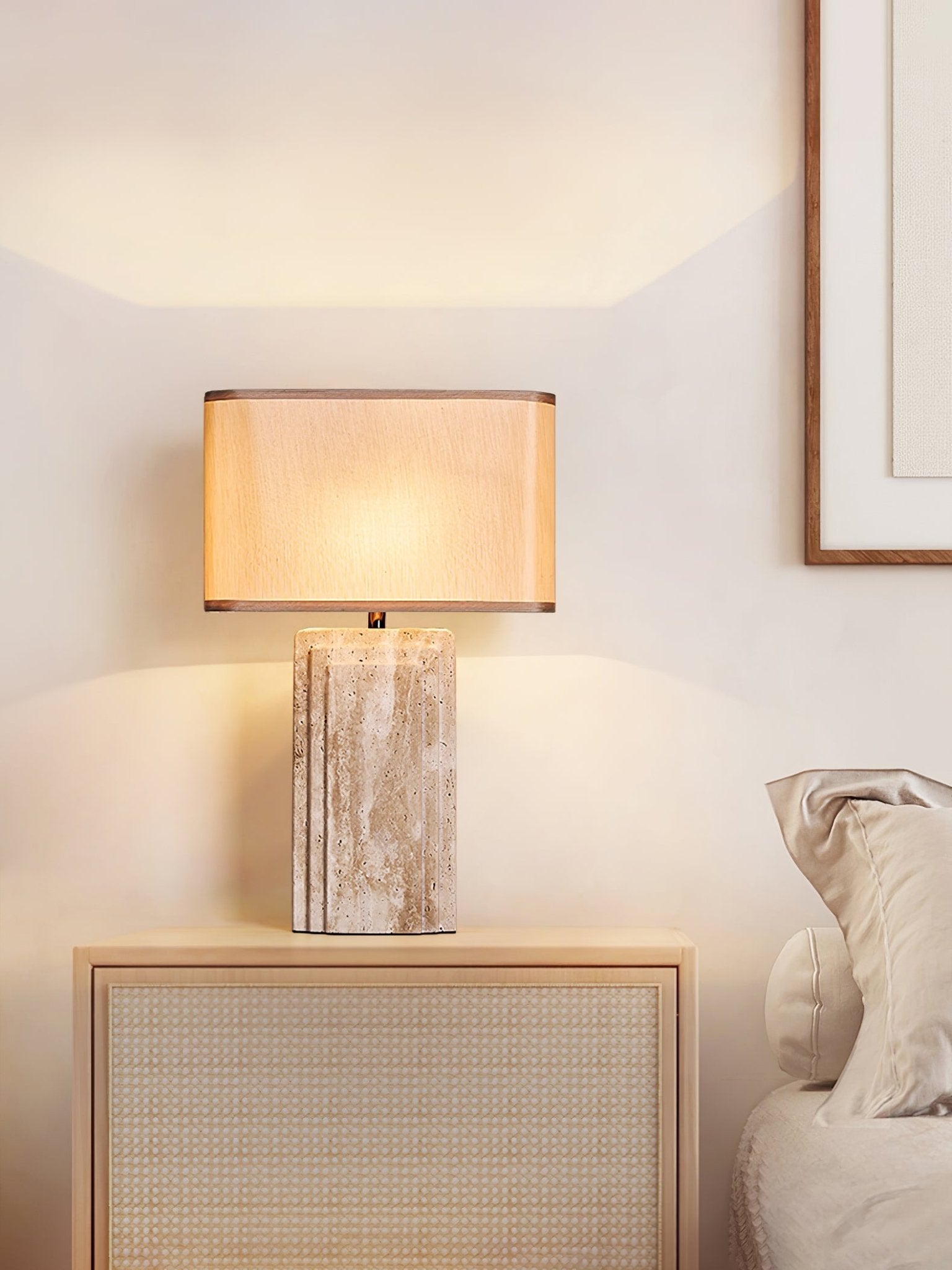 Cocare Travertine Table Lamp