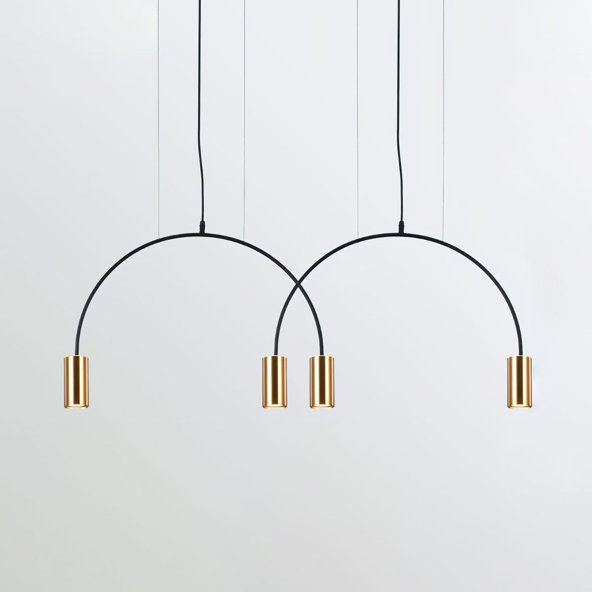 Noriel Pendant Lamp Overlapping Cylinder Minimalist Dining Room