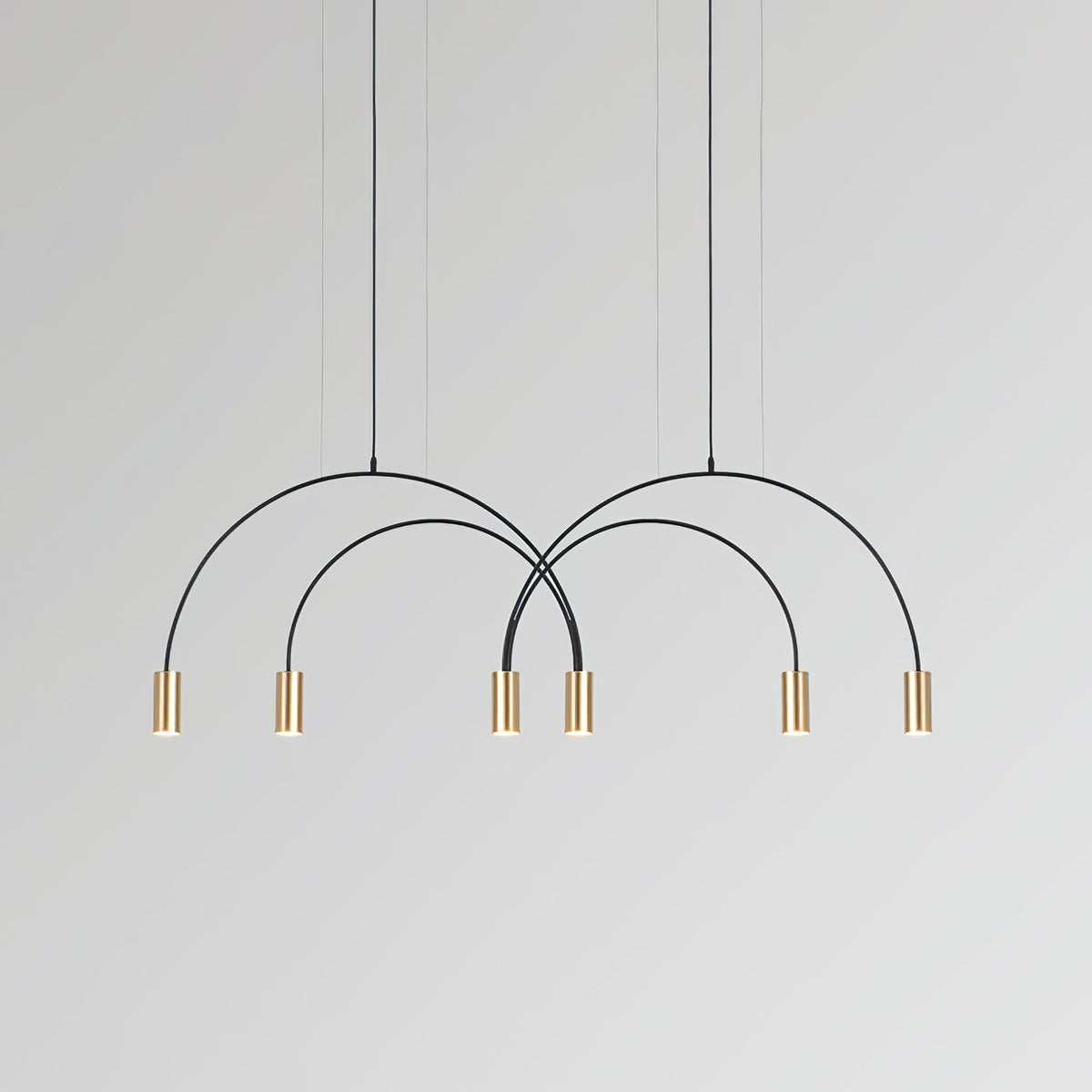 Noriel Pendant Lamp Overlapping Cylinder Minimalist Dining Room