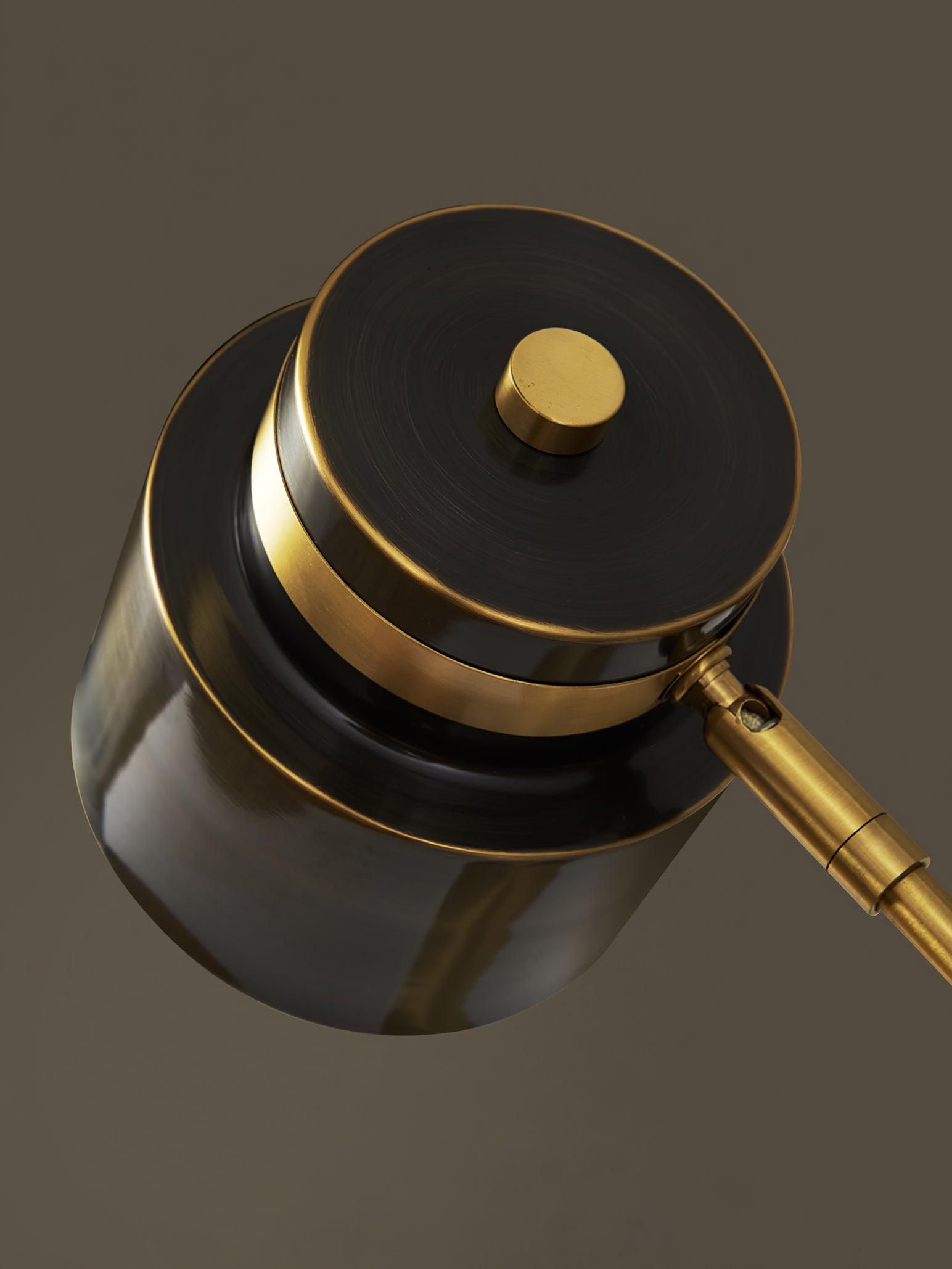 Zorase Brass Industrial Table Lamp