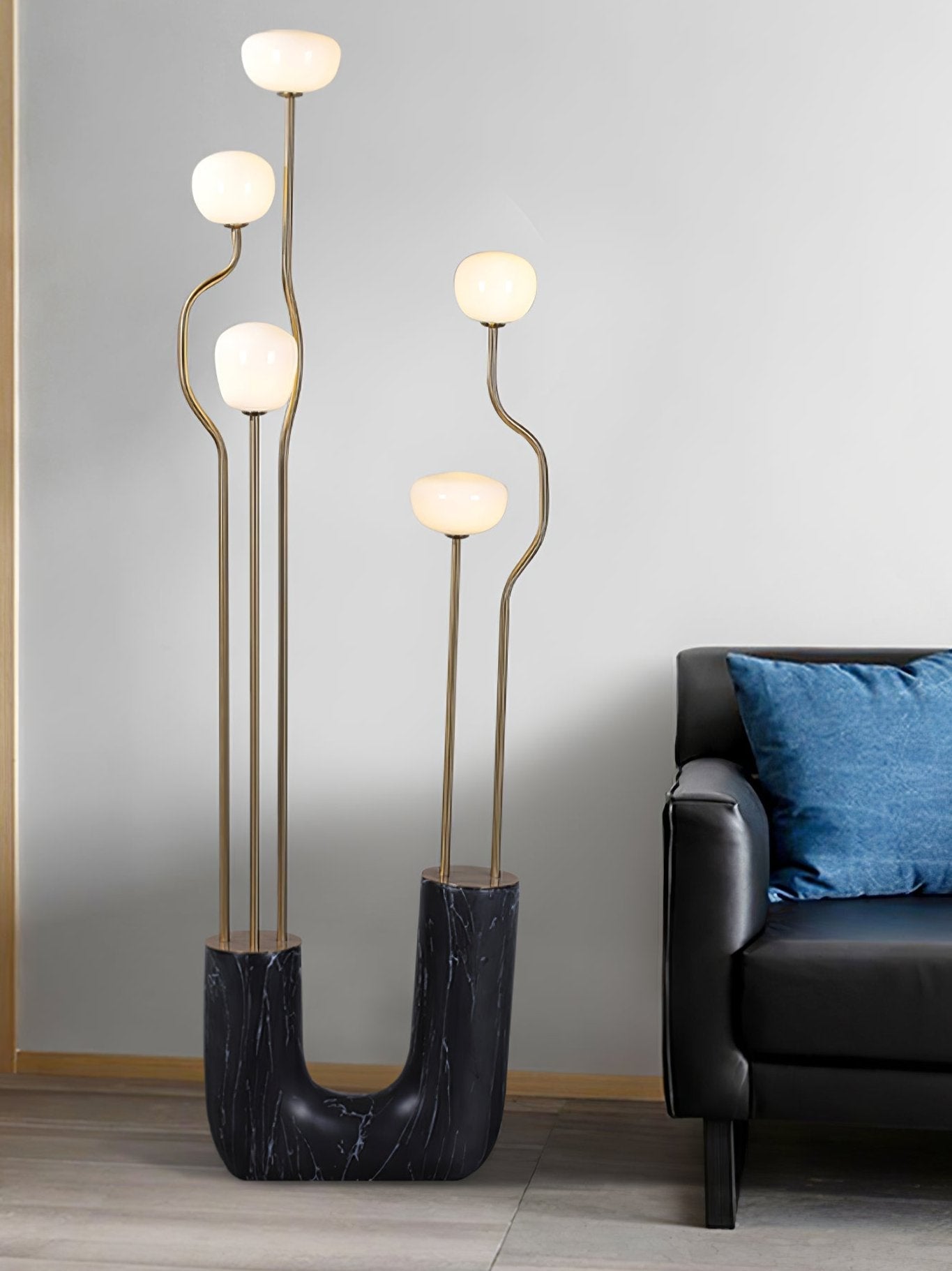 Lumon Marble Brass Modern Floor Lamp