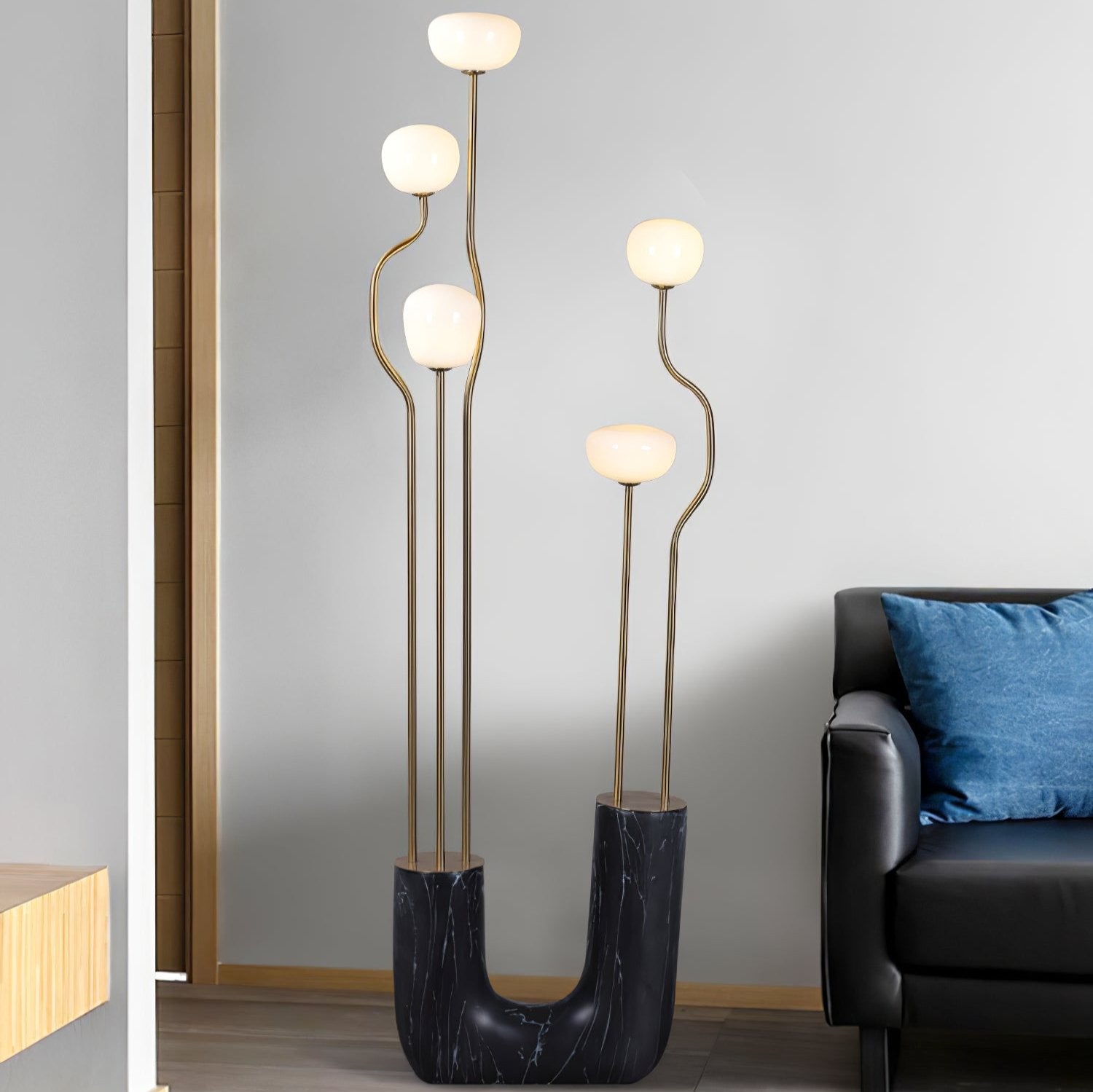 Lumon Marble Brass Modern Floor Lamp