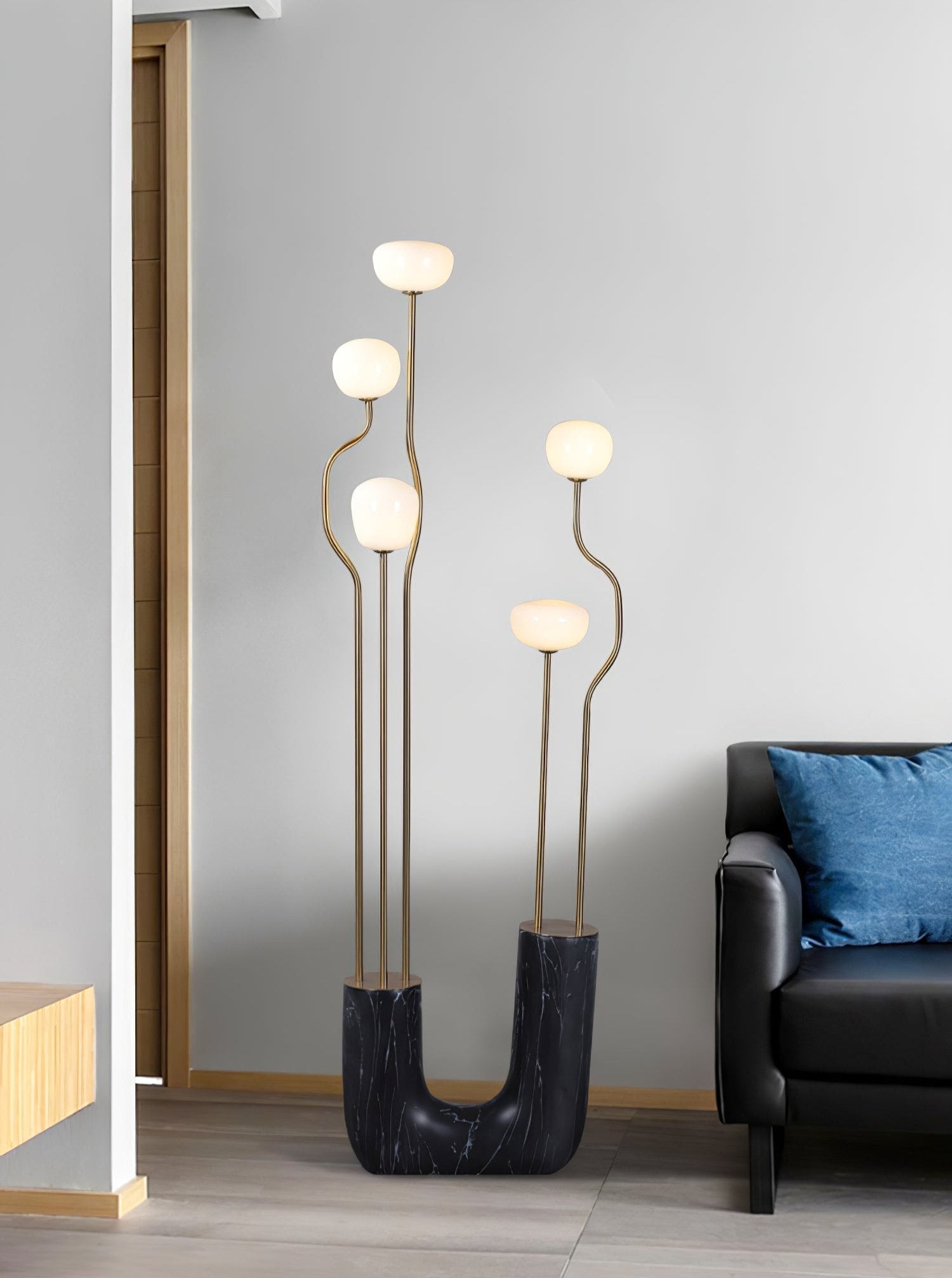 Lumon Marble Brass Modern Floor Lamp