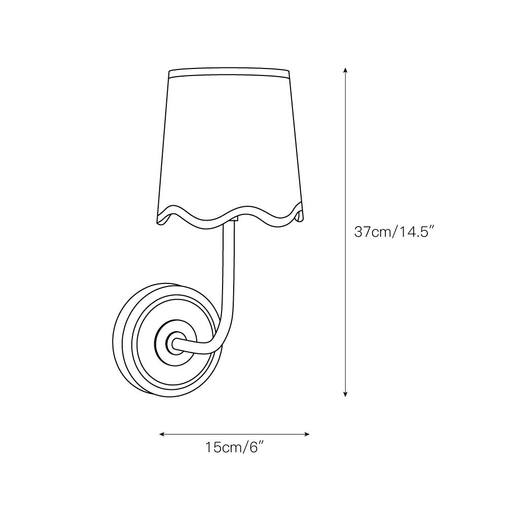 Sifuvyo Modern Minimalist Fabric Wall Lamp - Neutral Decor