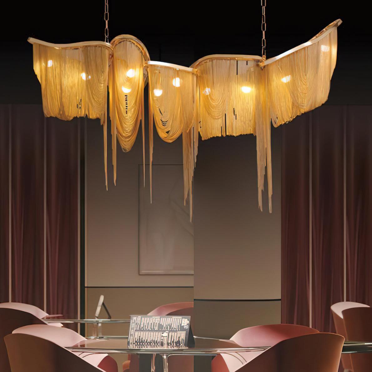 Soleraria Chandelier Tassel Gold