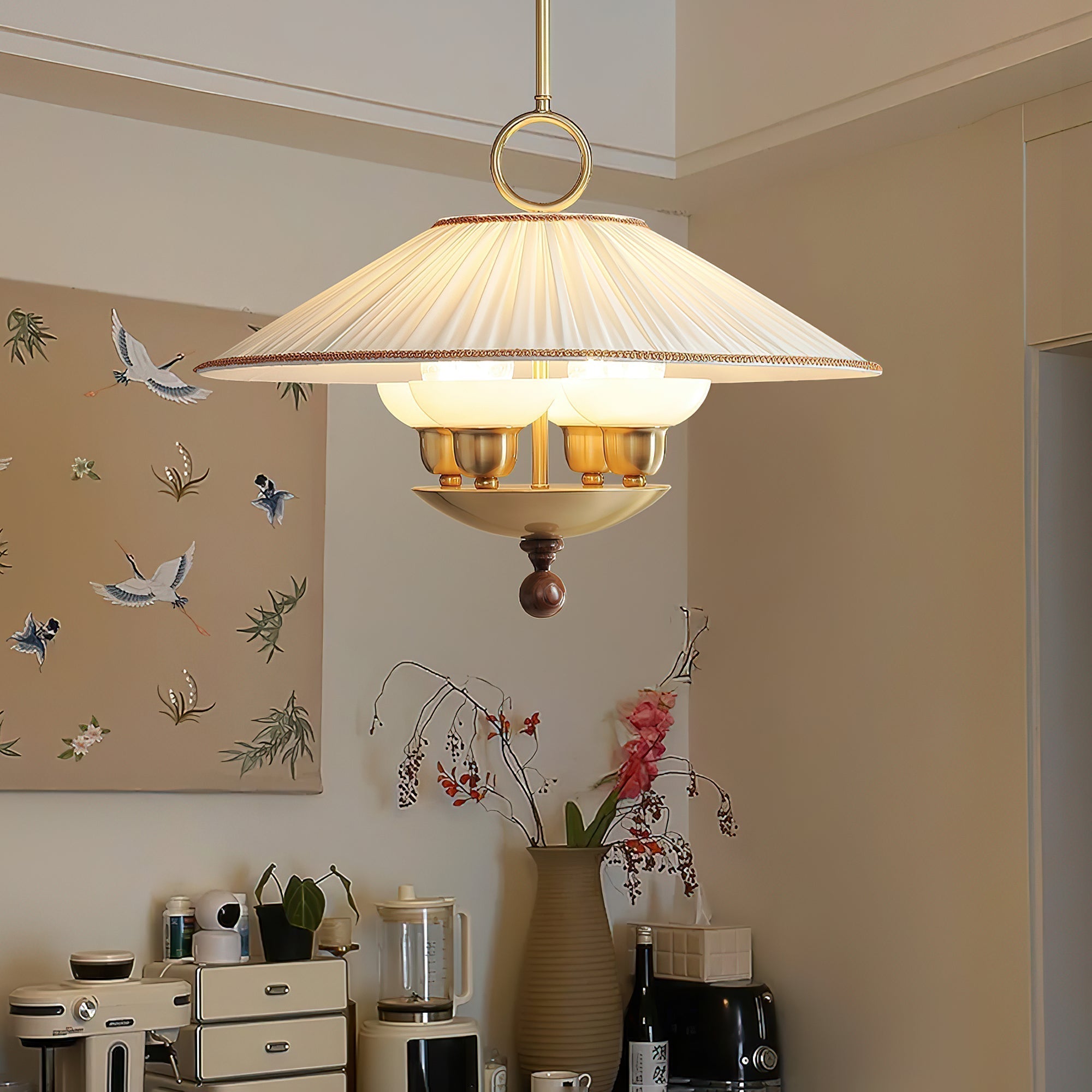 Umbera Pleated Shade Pendant Light