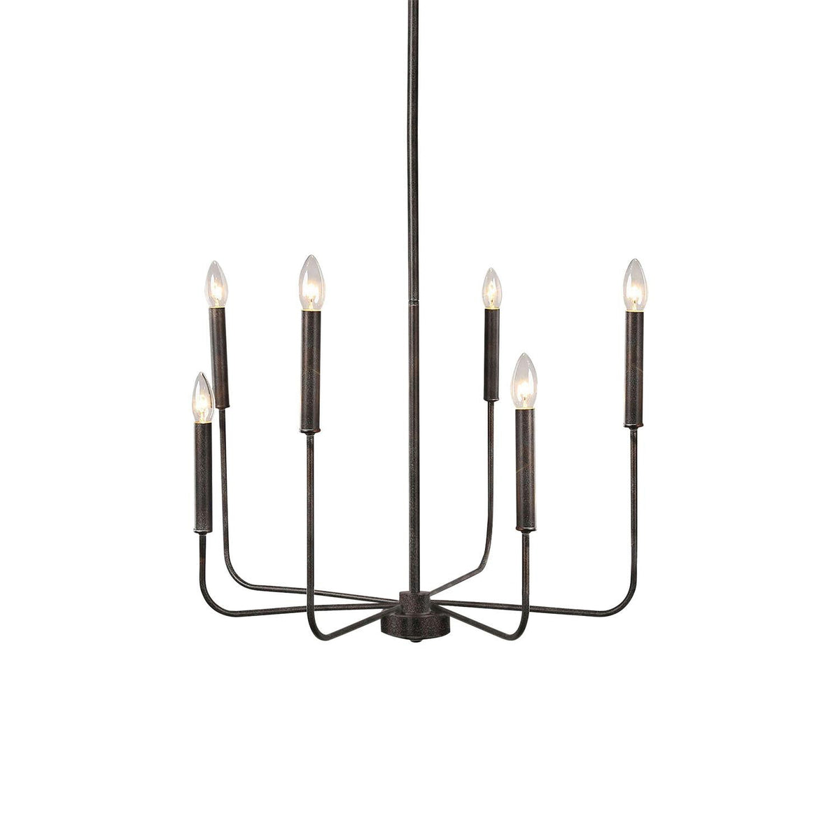 Ulfuvys Modern Candle Industrial Metal Chandelier