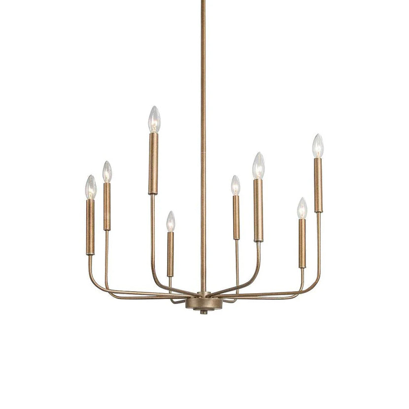 Ulfuvys Modern Candle Industrial Metal Chandelier