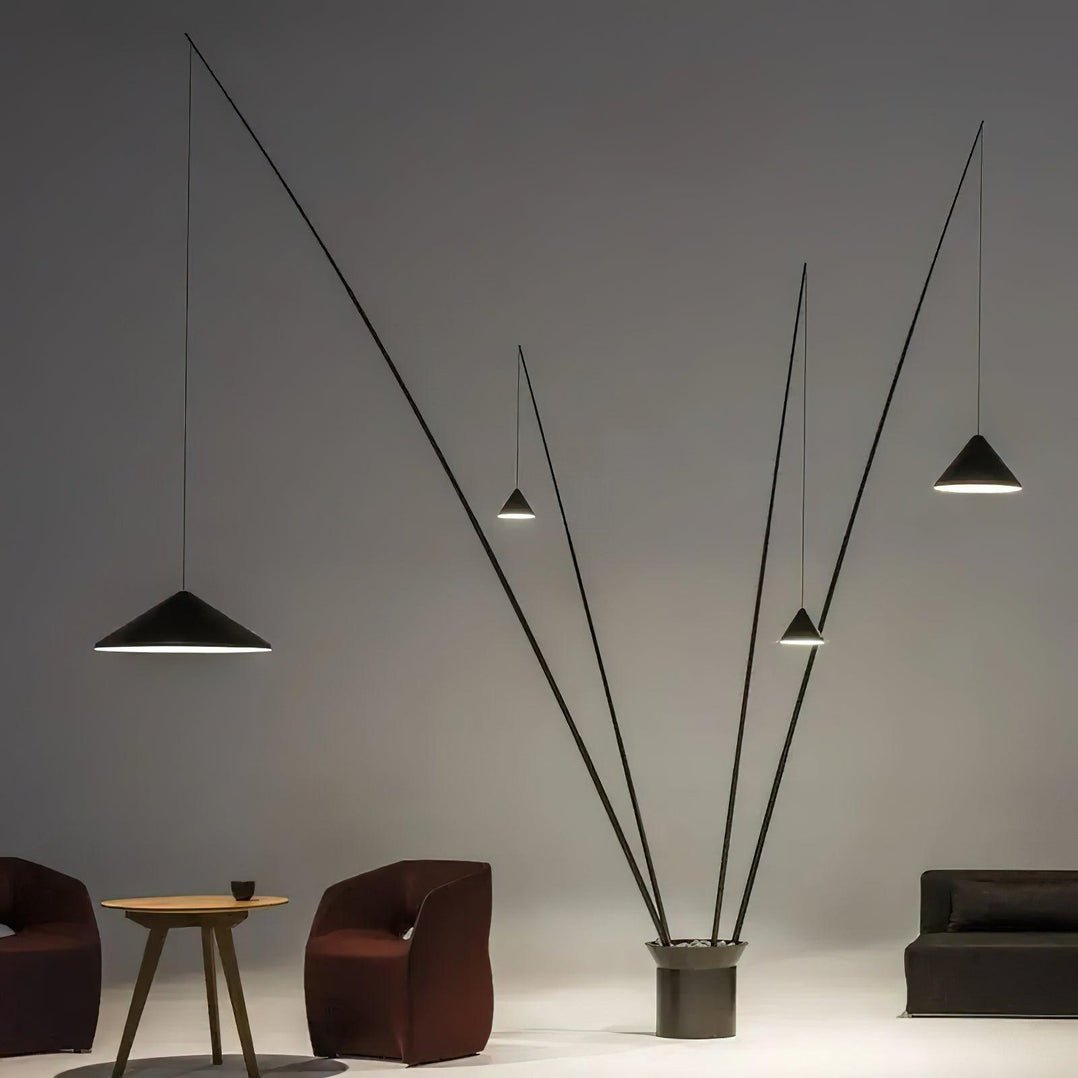 Canorara Multi-Arm Black Floor Lamp