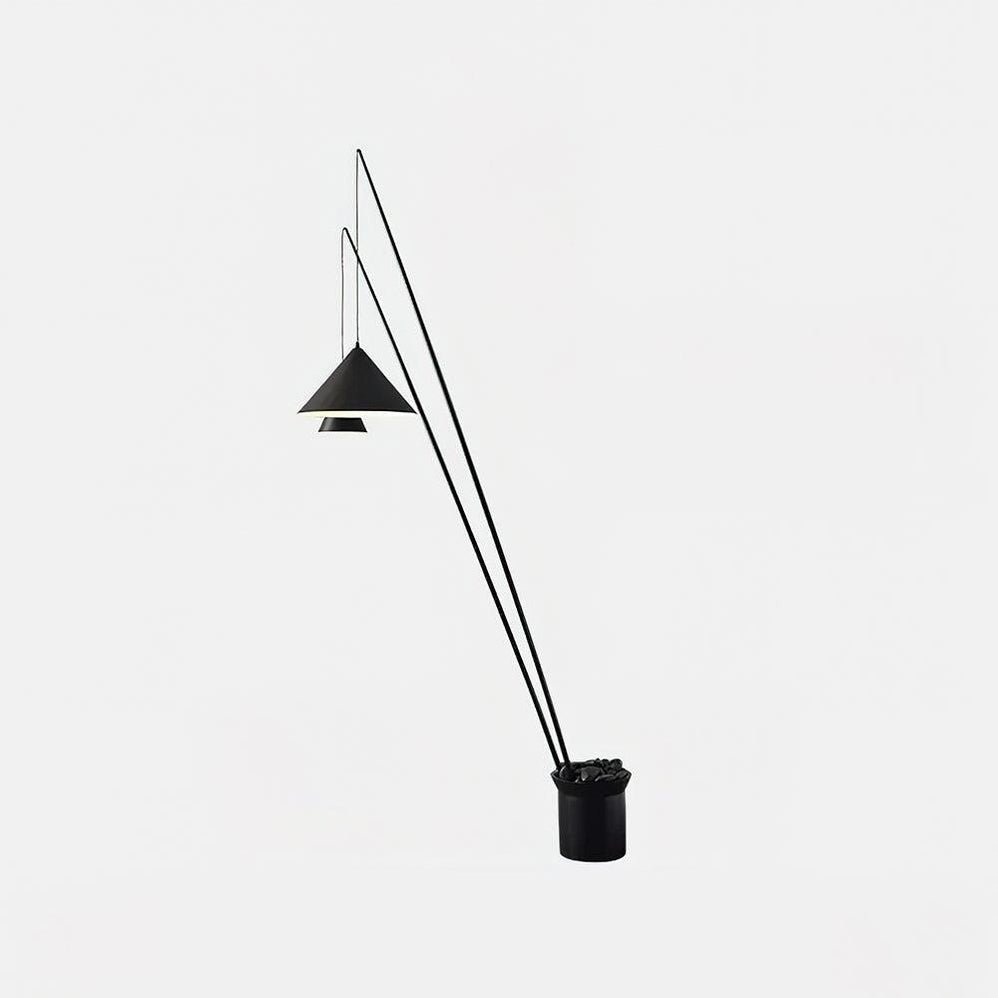 Canorara Multi-Arm Black Floor Lamp