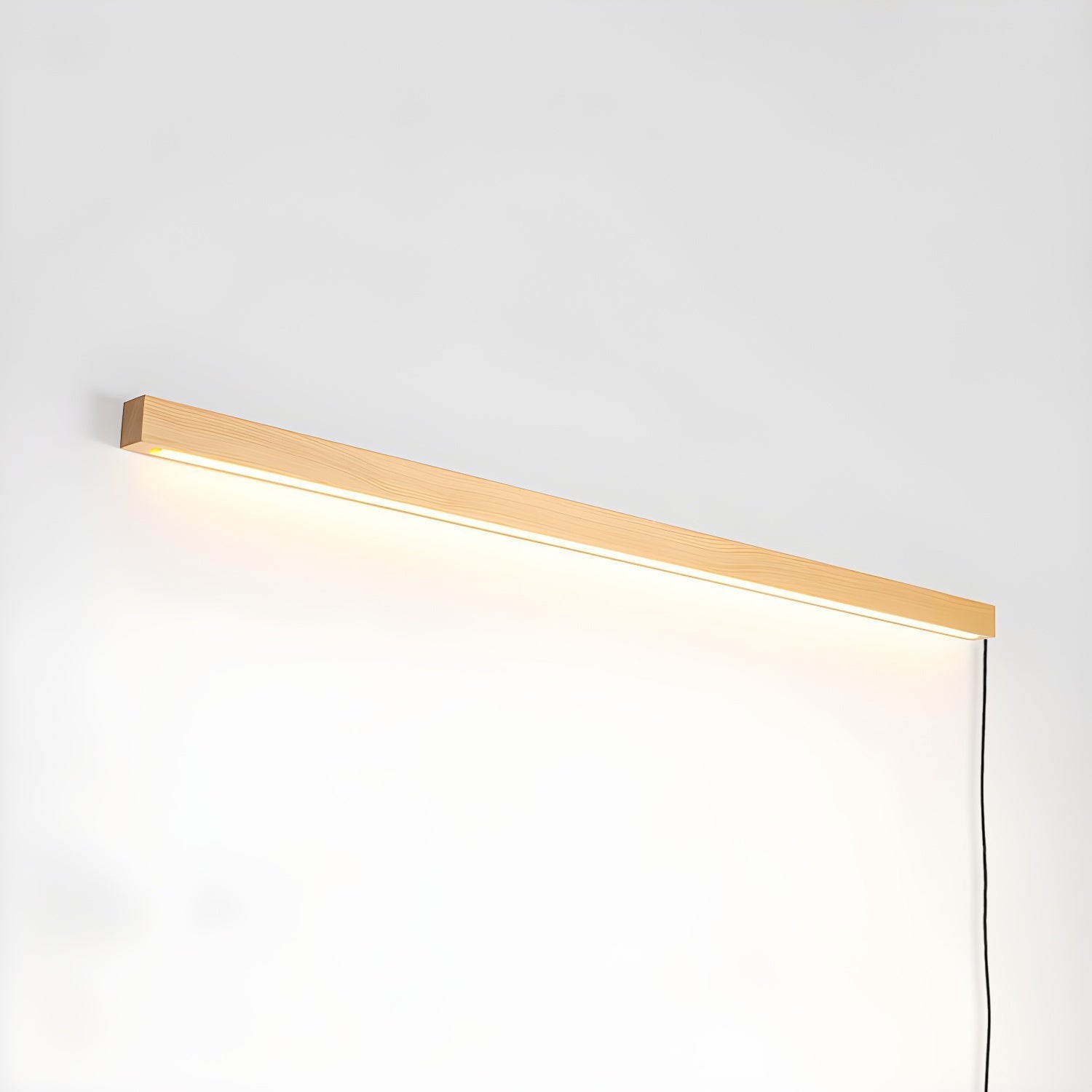 Bryf Wall Lamp Linear Wood Plug In