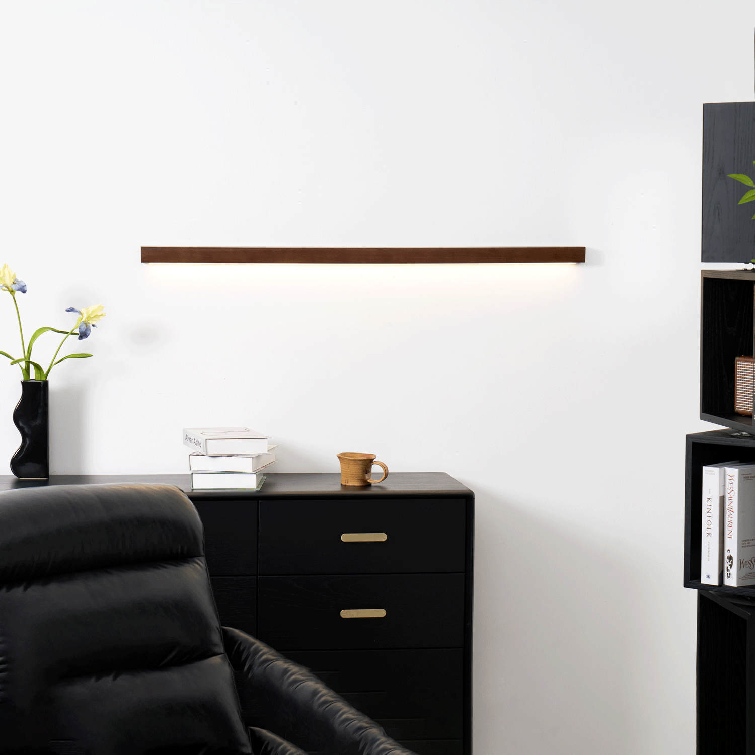 Elvivine Wall Light Wood Linear Minimalist LED