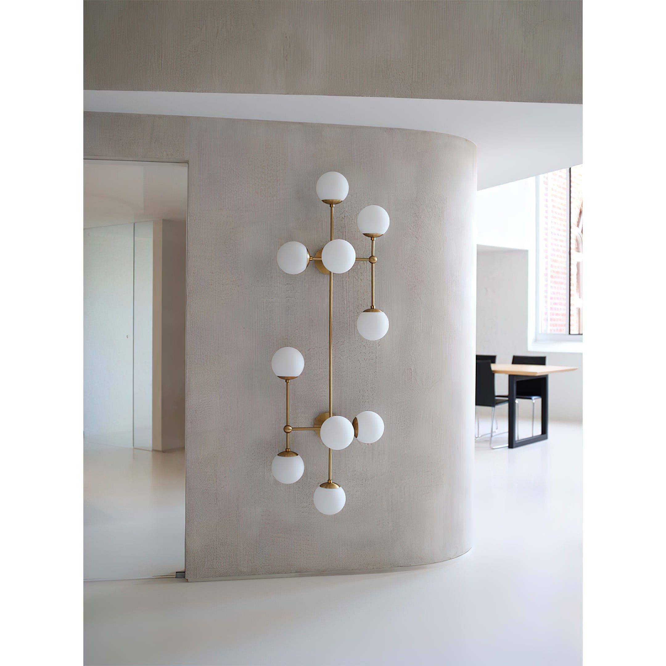 Ulfuvyo Modern Minimalist Glass Wall Lamp - Neutral Decor