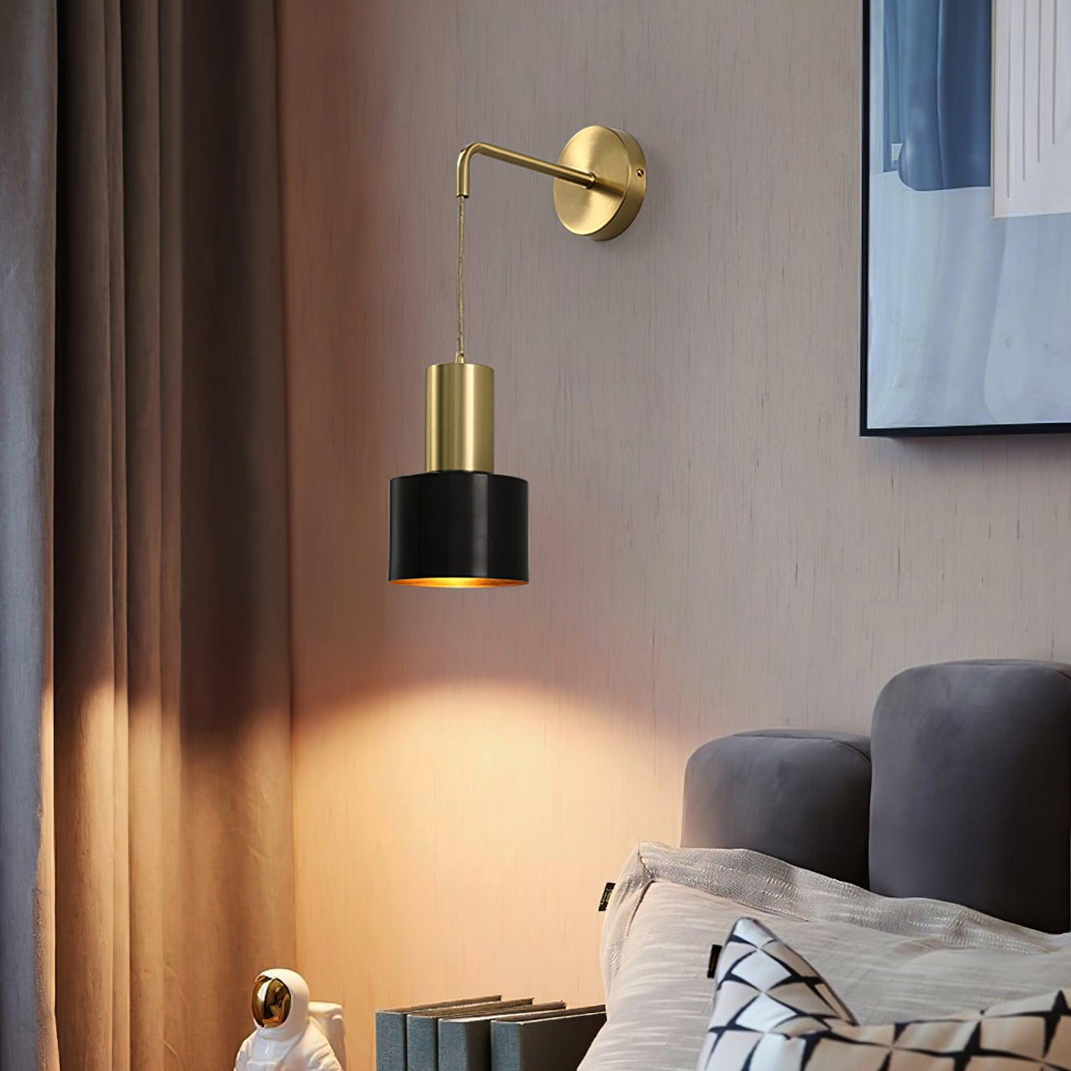 Alvina Modern Minimalist Brass Wall Light