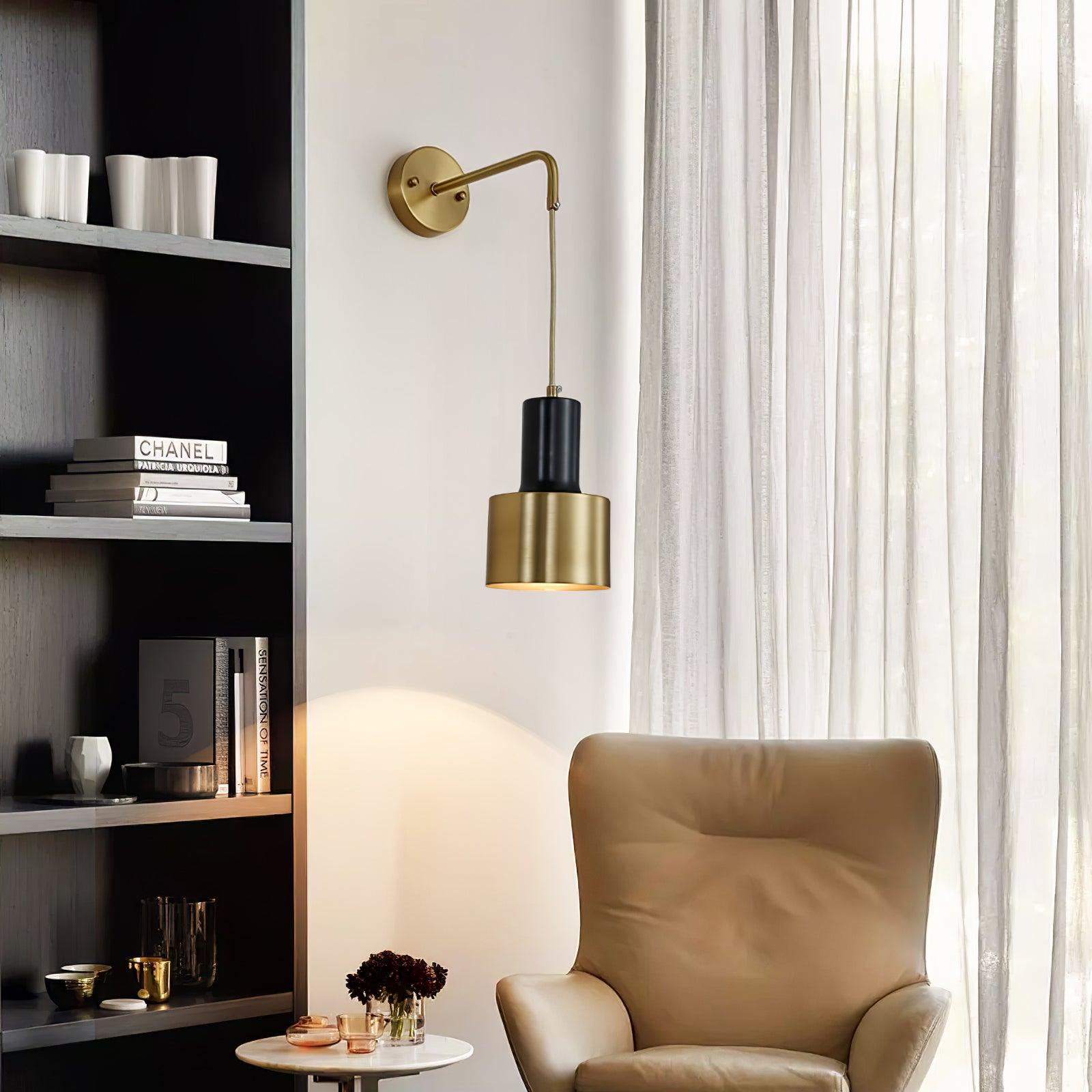 Alvina Modern Minimalist Brass Wall Light