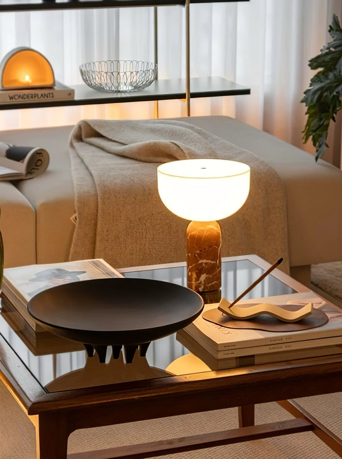 Vicky Minimalist Marble Table Lamp
