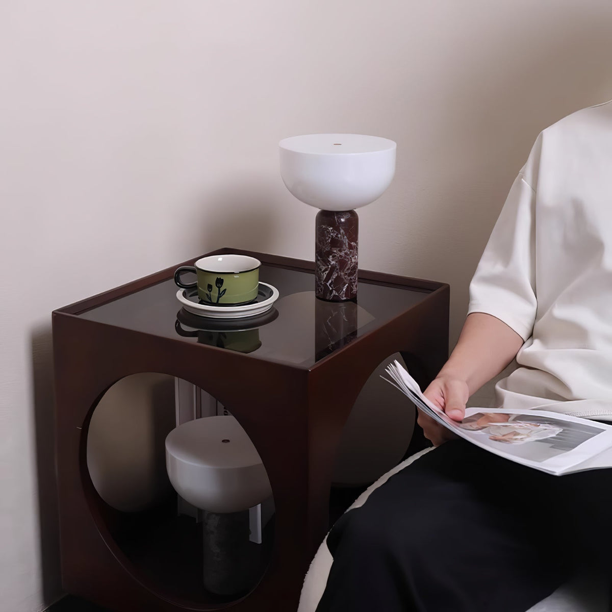 Vicky Minimalist Marble Table Lamp