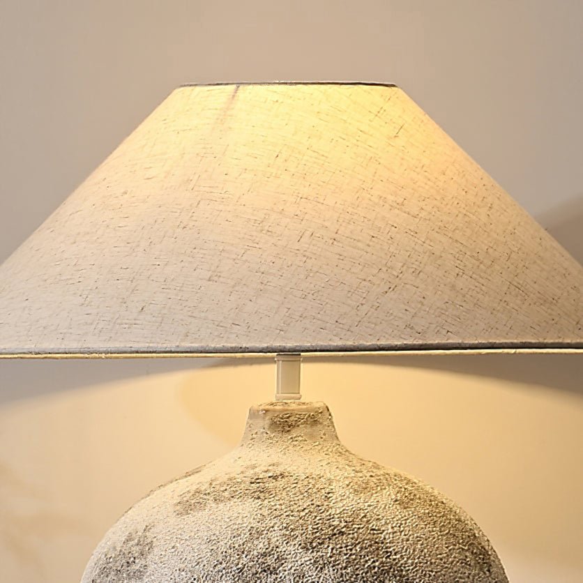 Riona Natural Fabric Ceramics Table Lamp
