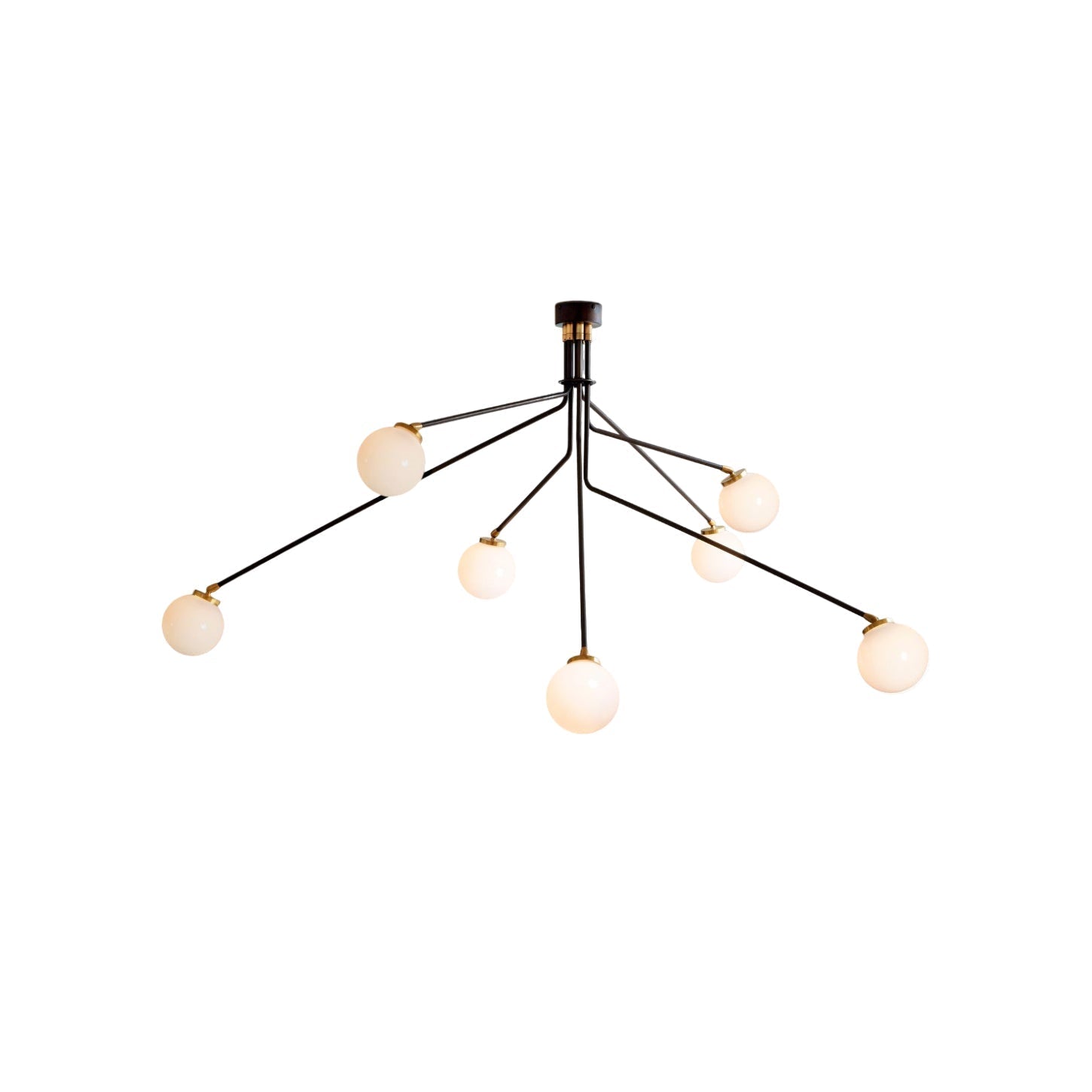 Vatnuvyo Modern Minimalist Brass Metal Glass Ceiling Lamp