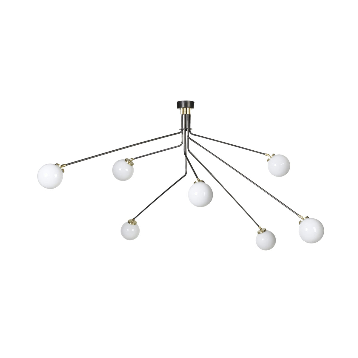 Vatnuvyo Modern Minimalist Brass Metal Glass Ceiling Lamp