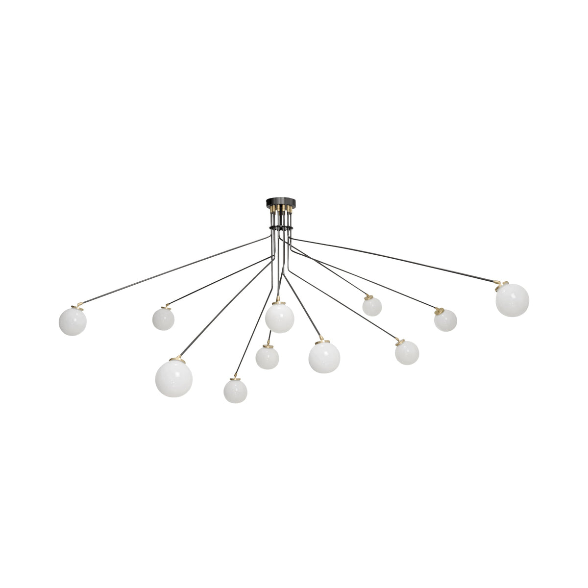 Vatnuvyo Modern Minimalist Brass Metal Glass Ceiling Lamp