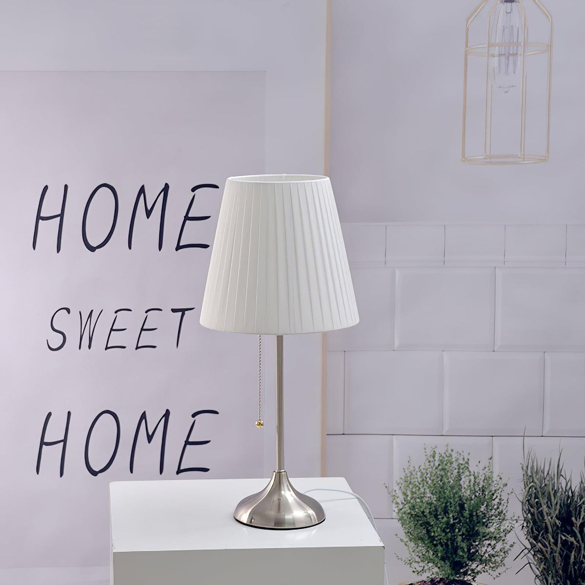 Simplicity Pleated Fabric Table Lamp
