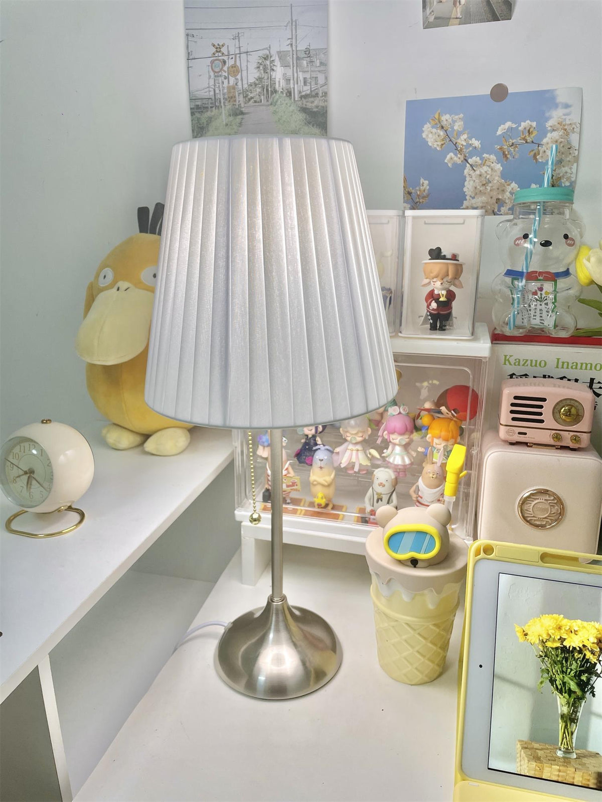 Simplicity Pleated Fabric Table Lamp