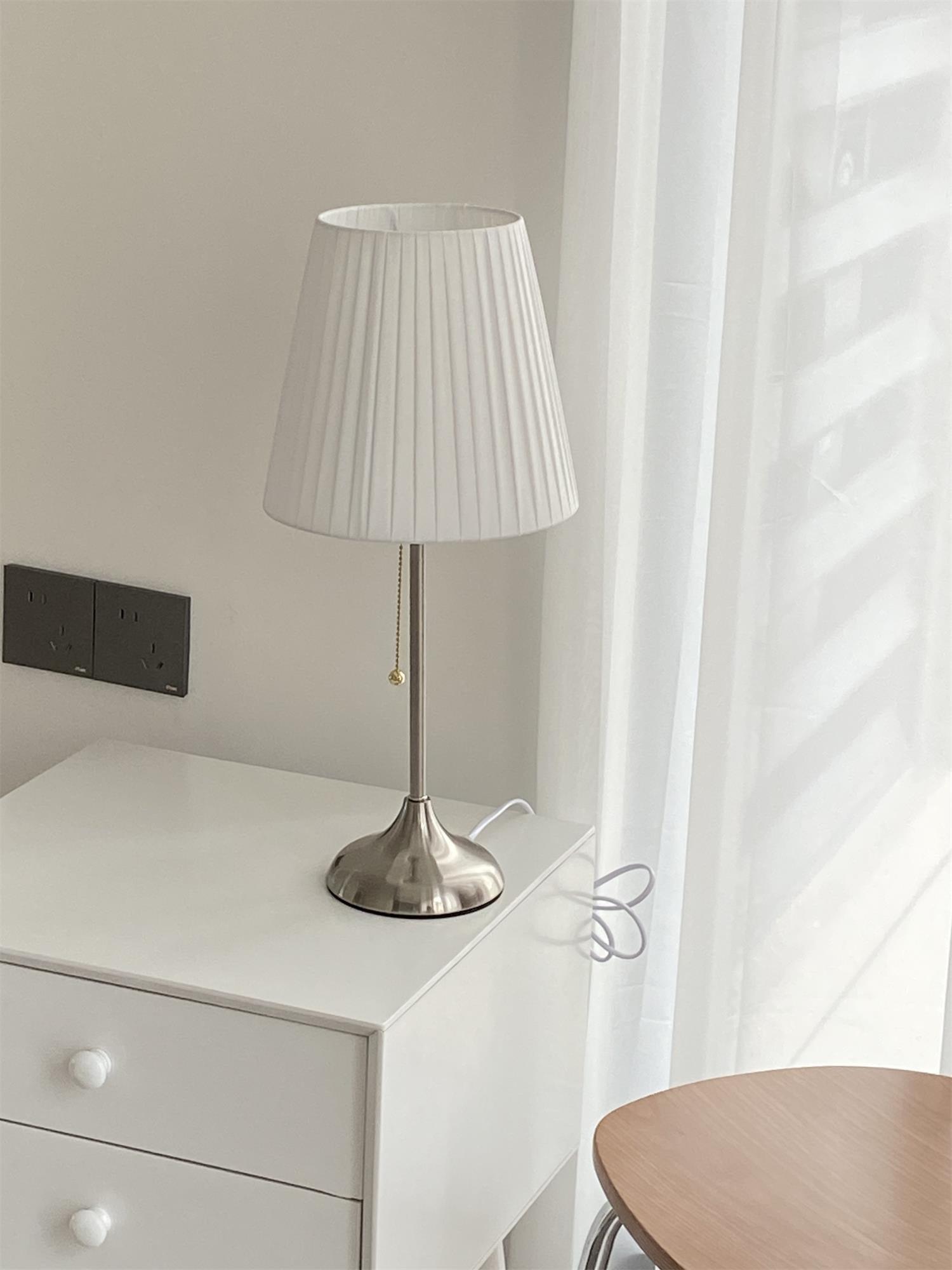 Simplicity Pleated Fabric Table Lamp