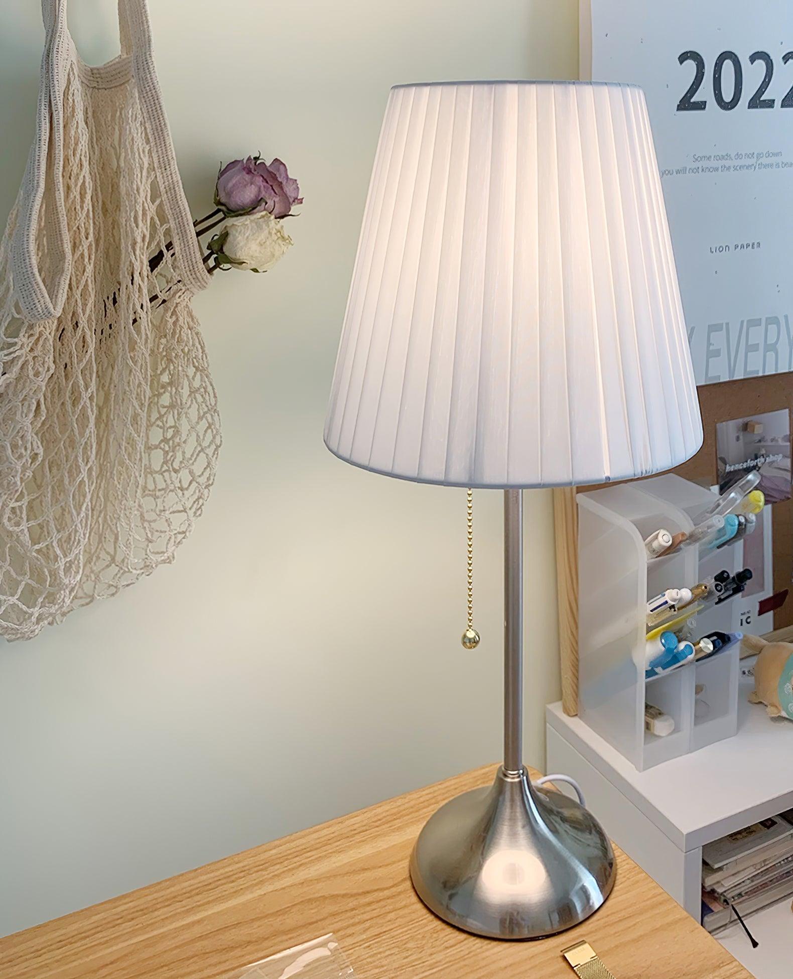 Simplicity Pleated Fabric Table Lamp