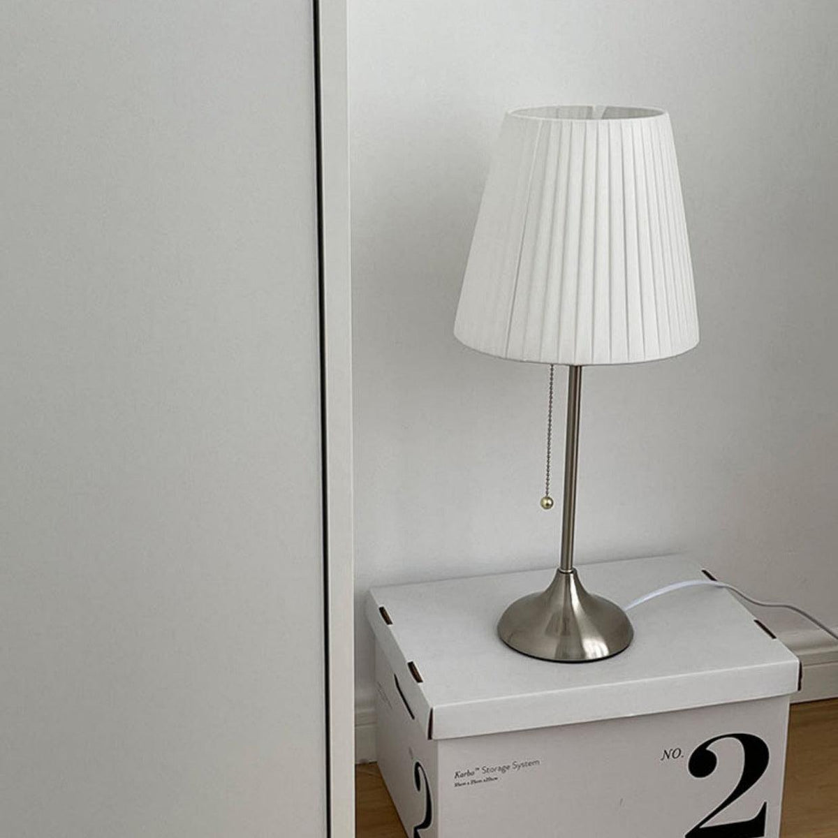 Simplicity Pleated Fabric Table Lamp