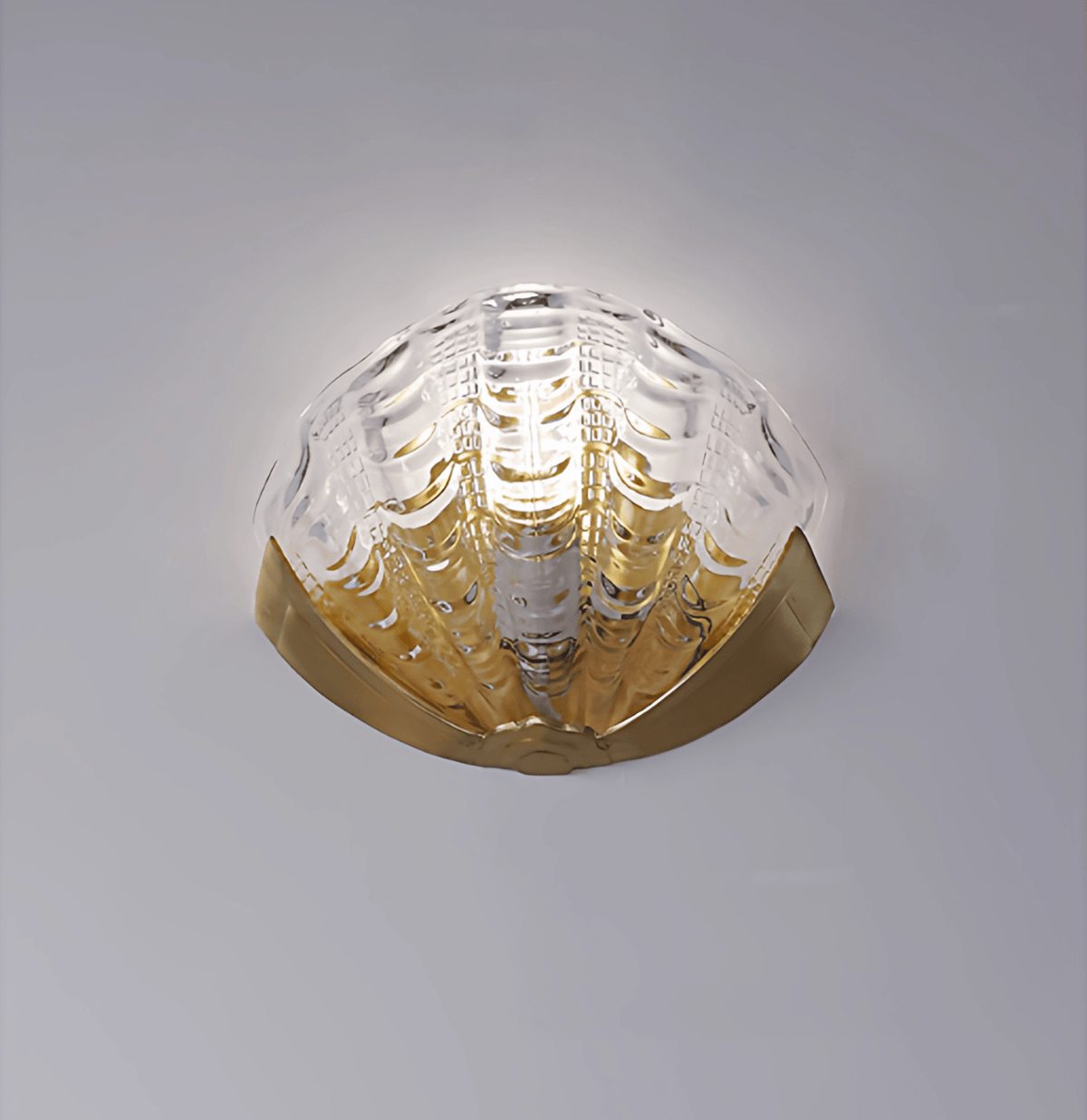 Nico Art Deco Glass Scallop Wall Light