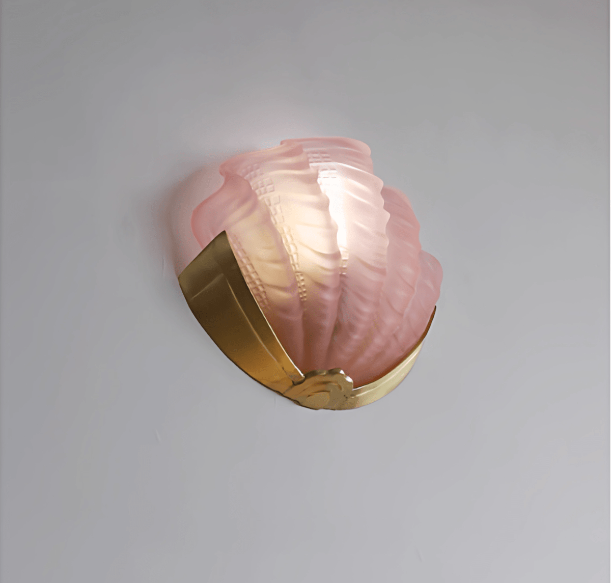 Nico Art Deco Glass Scallop Wall Light