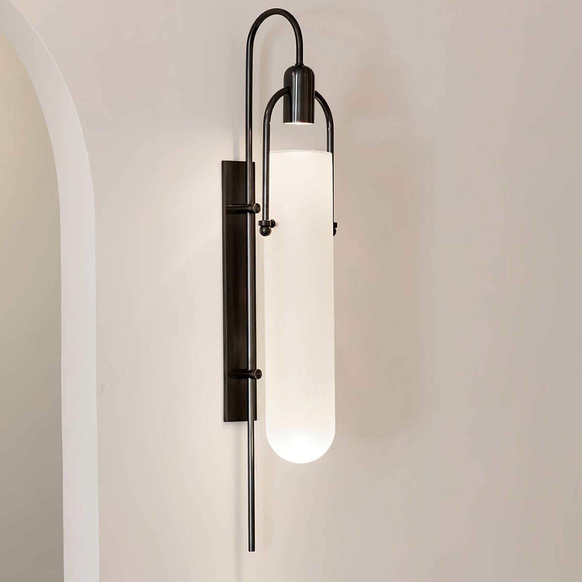 Liororaya Wall Lamp Arc Glass Modern