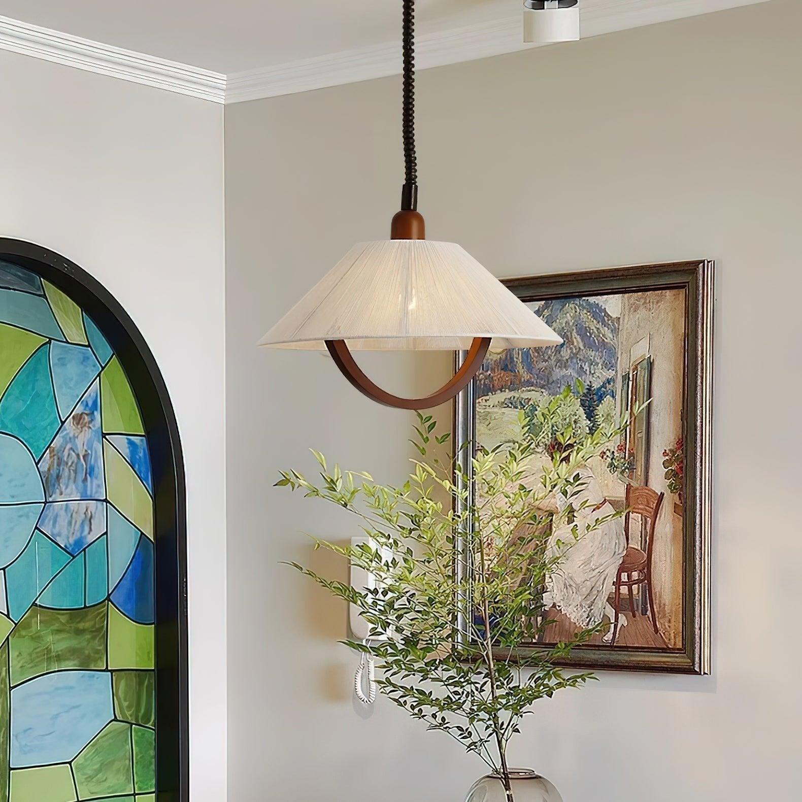 Syraeen Premium Nordic Art Wood Pendant Lamp