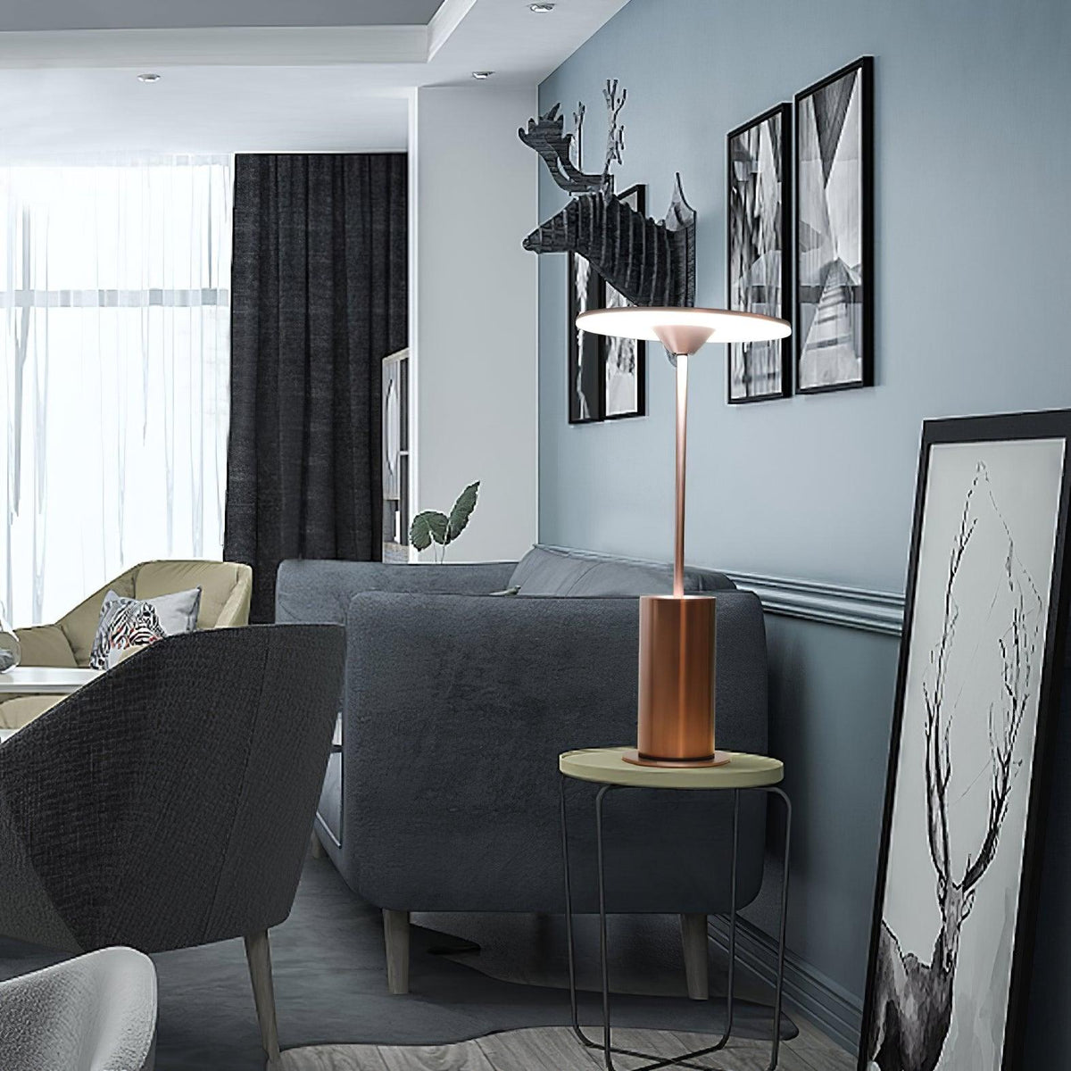 Feralielle Steel Minimalist Table Lamp