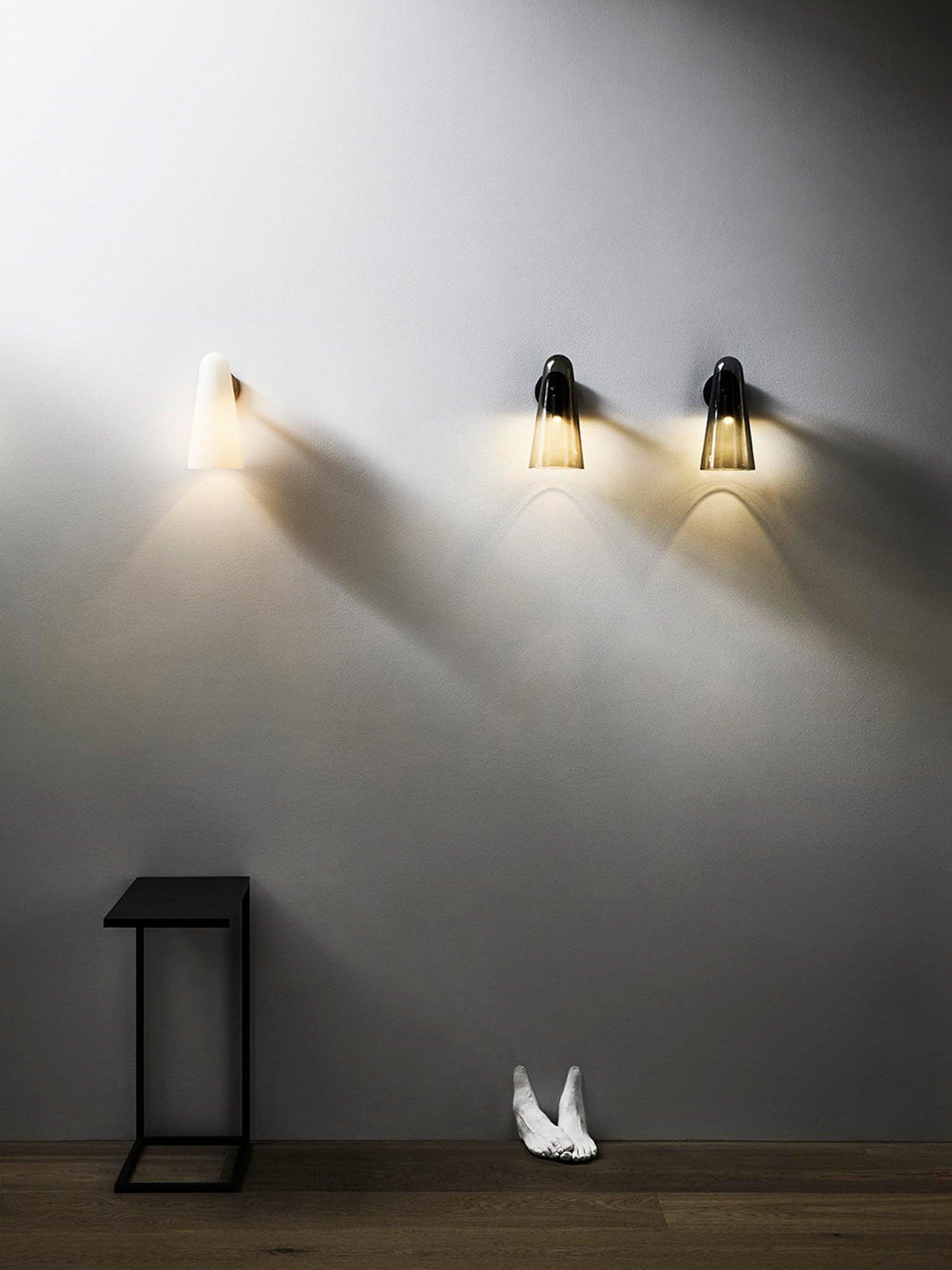 Velivira Conical Glass Wall Light