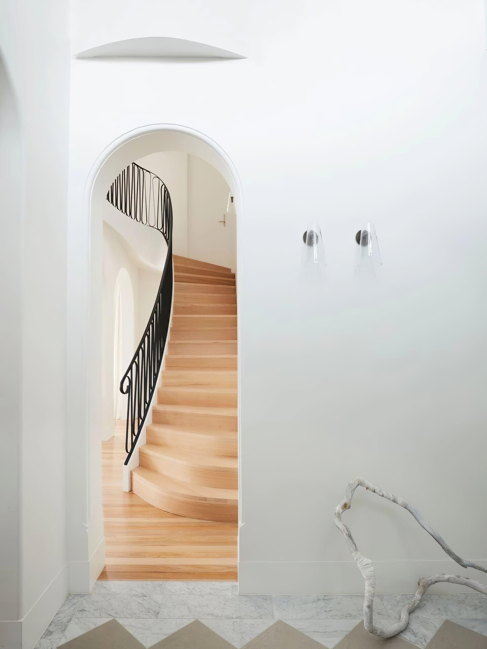 Velivira Conical Glass Wall Light