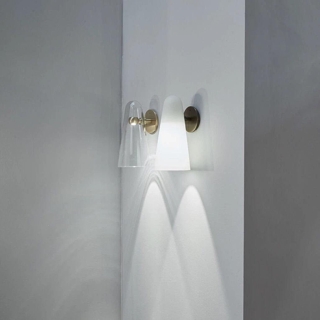 Velivira Conical Glass Wall Light
